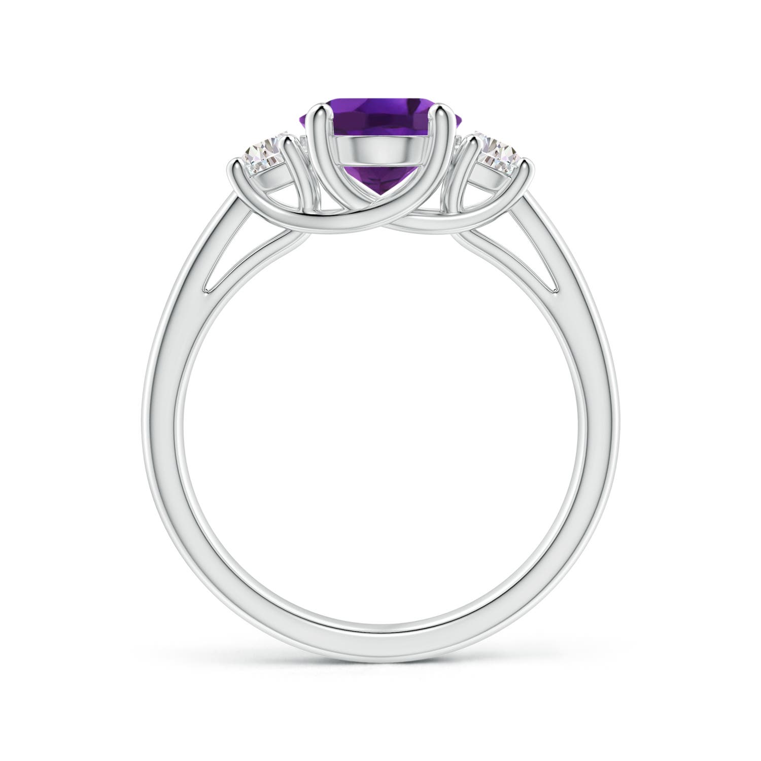 AAAA - Amethyst / 2.06 CT / 14 KT White Gold