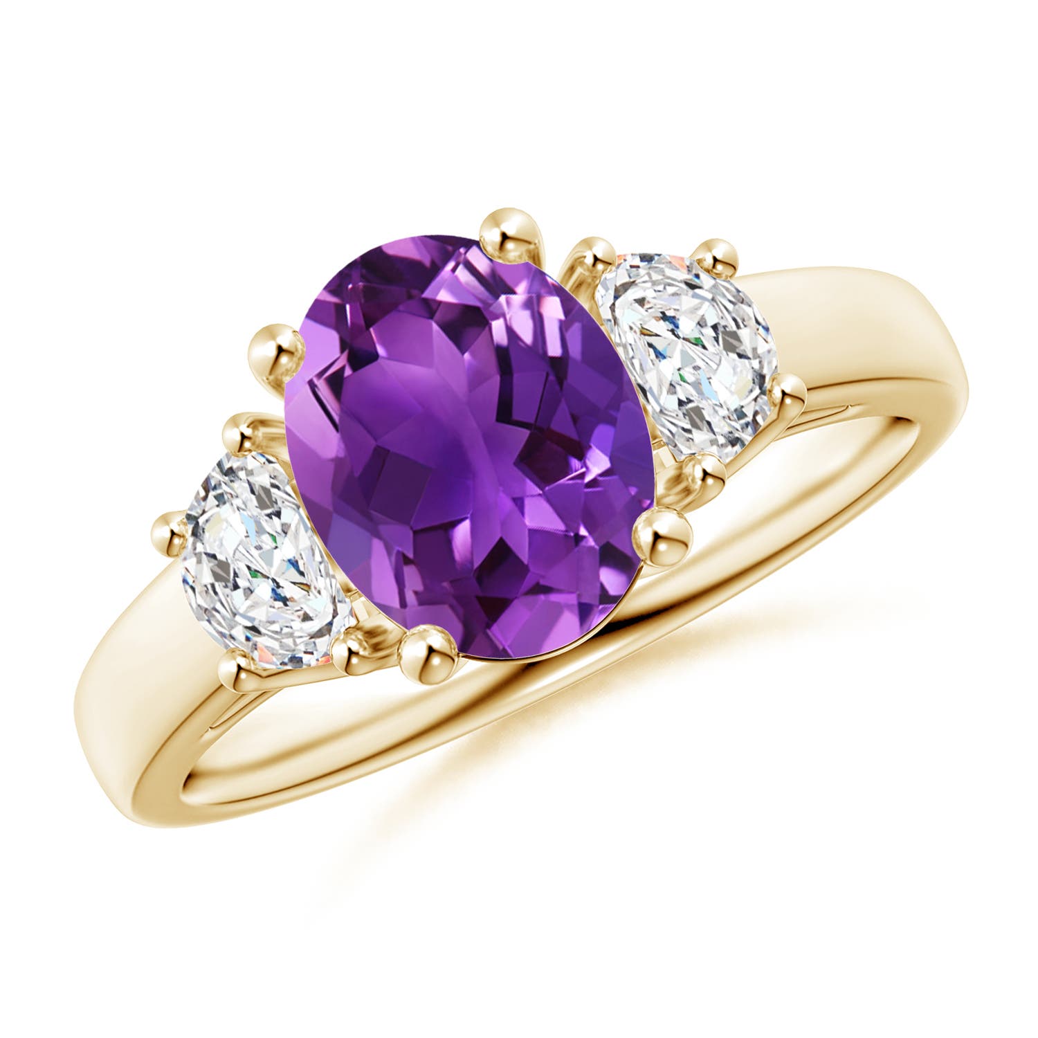 AAAA - Amethyst / 2.06 CT / 14 KT Yellow Gold