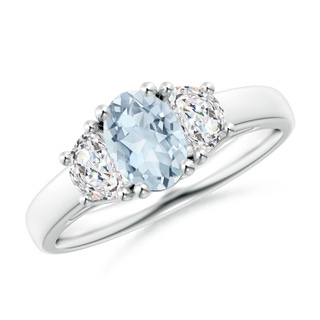 Oval A Aquamarine