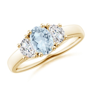 Oval A Aquamarine
