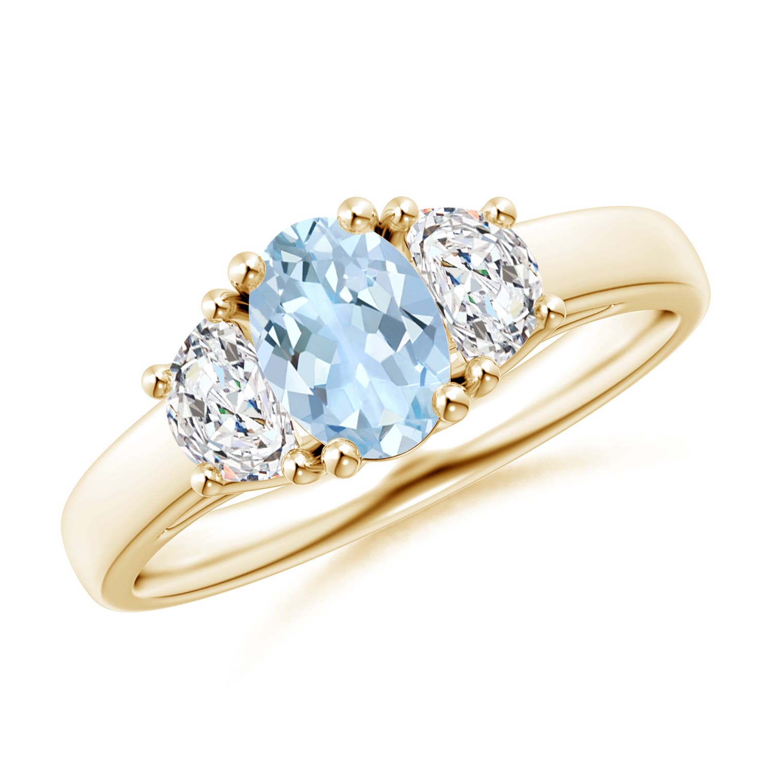 AA - Aquamarine / 0.92 CT / 14 KT Yellow Gold