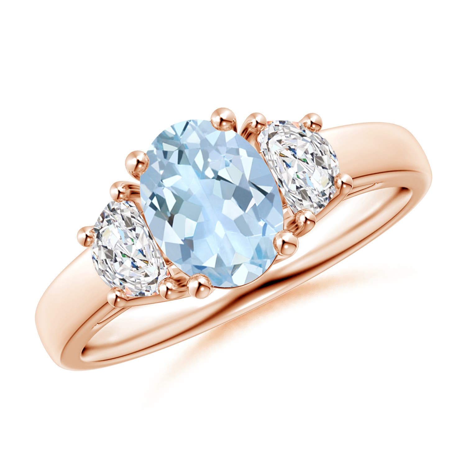 AA - Aquamarine / 1.32 CT / 14 KT Rose Gold