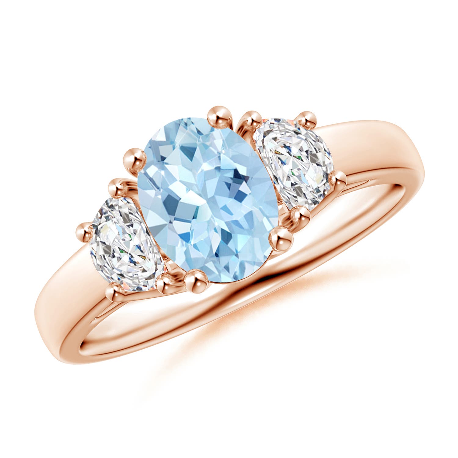 AAA - Aquamarine / 1.32 CT / 14 KT Rose Gold