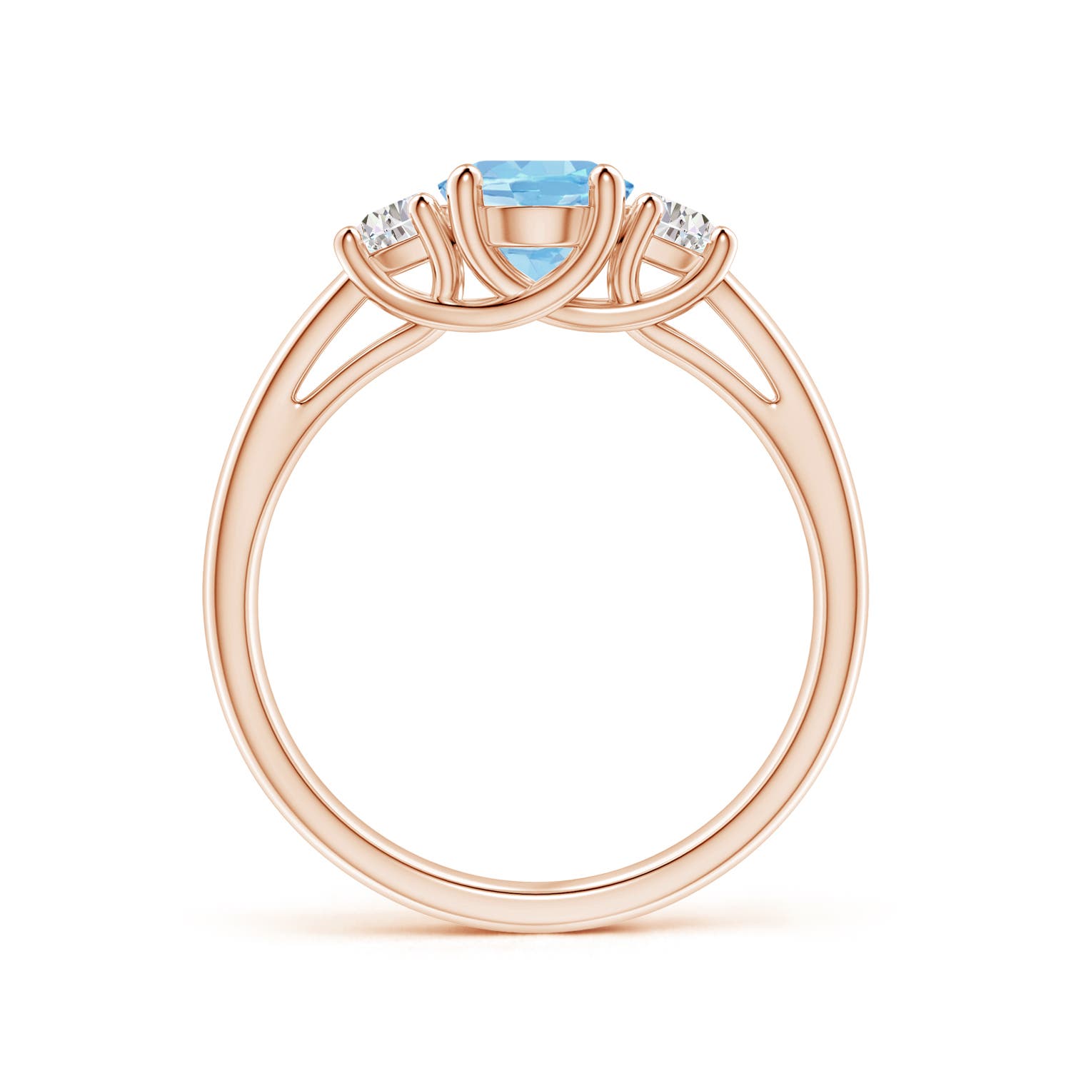 AAAA - Aquamarine / 1.32 CT / 14 KT Rose Gold