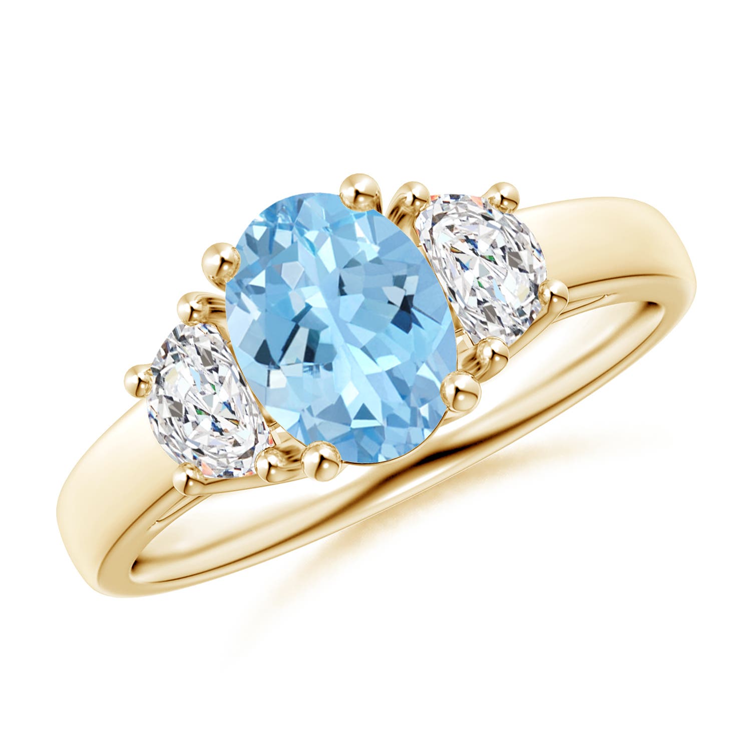 AAAA - Aquamarine / 1.32 CT / 14 KT Yellow Gold