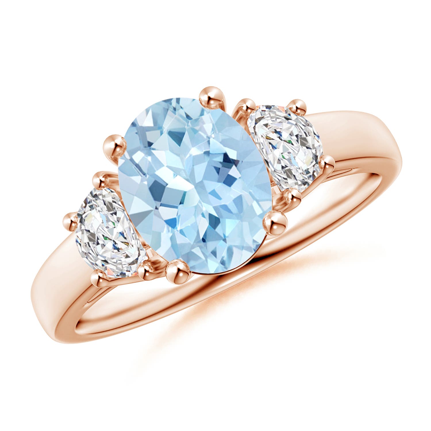 AAA - Aquamarine / 1.82 CT / 14 KT Rose Gold