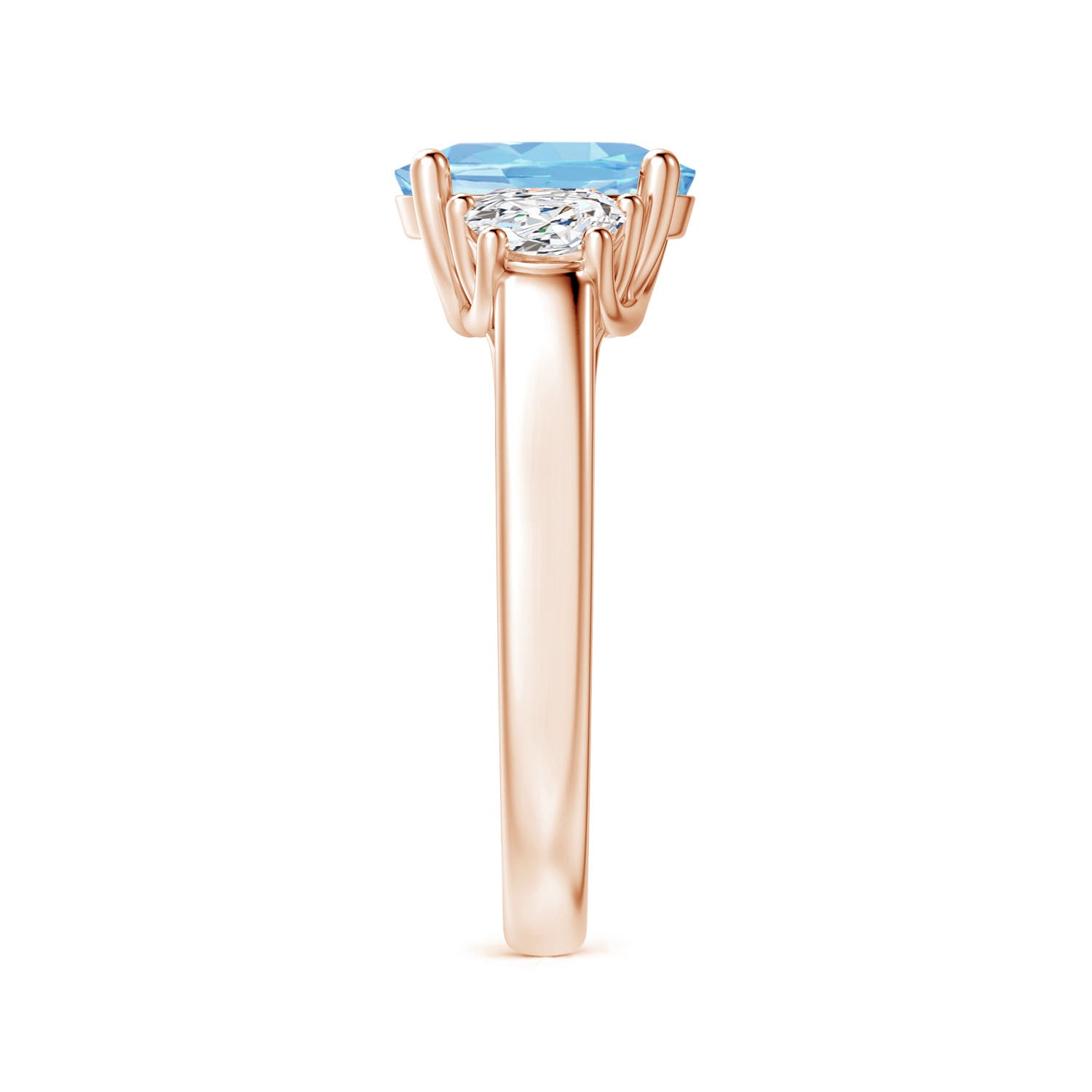 AAAA - Aquamarine / 1.82 CT / 14 KT Rose Gold