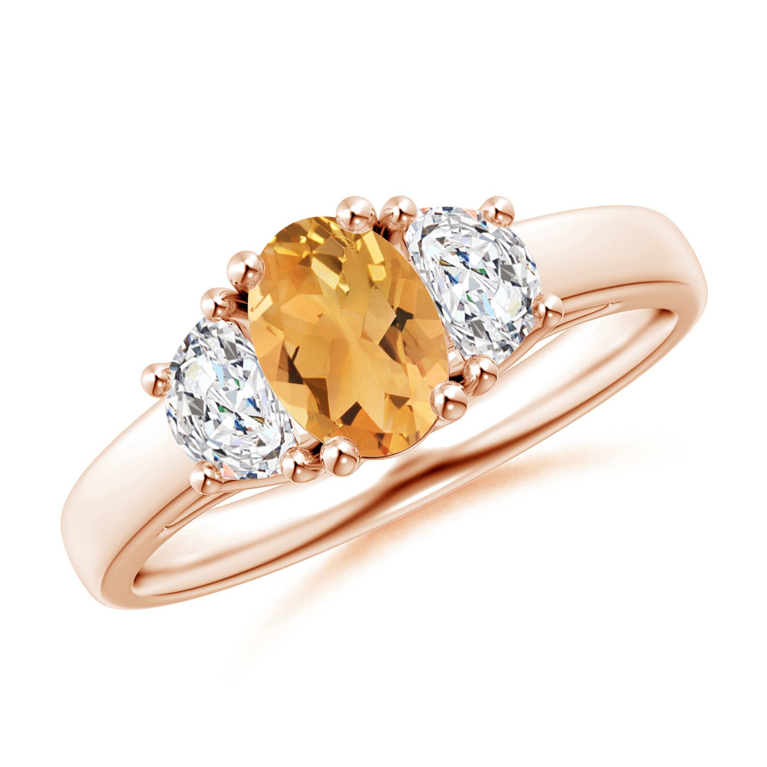 A - Citrine / 1.07 CT / 14 KT Rose Gold