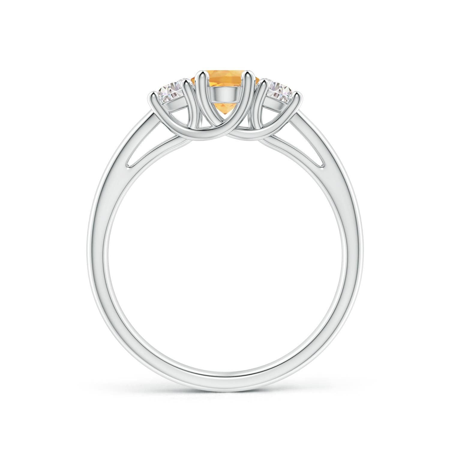 A - Citrine / 1.07 CT / 14 KT White Gold