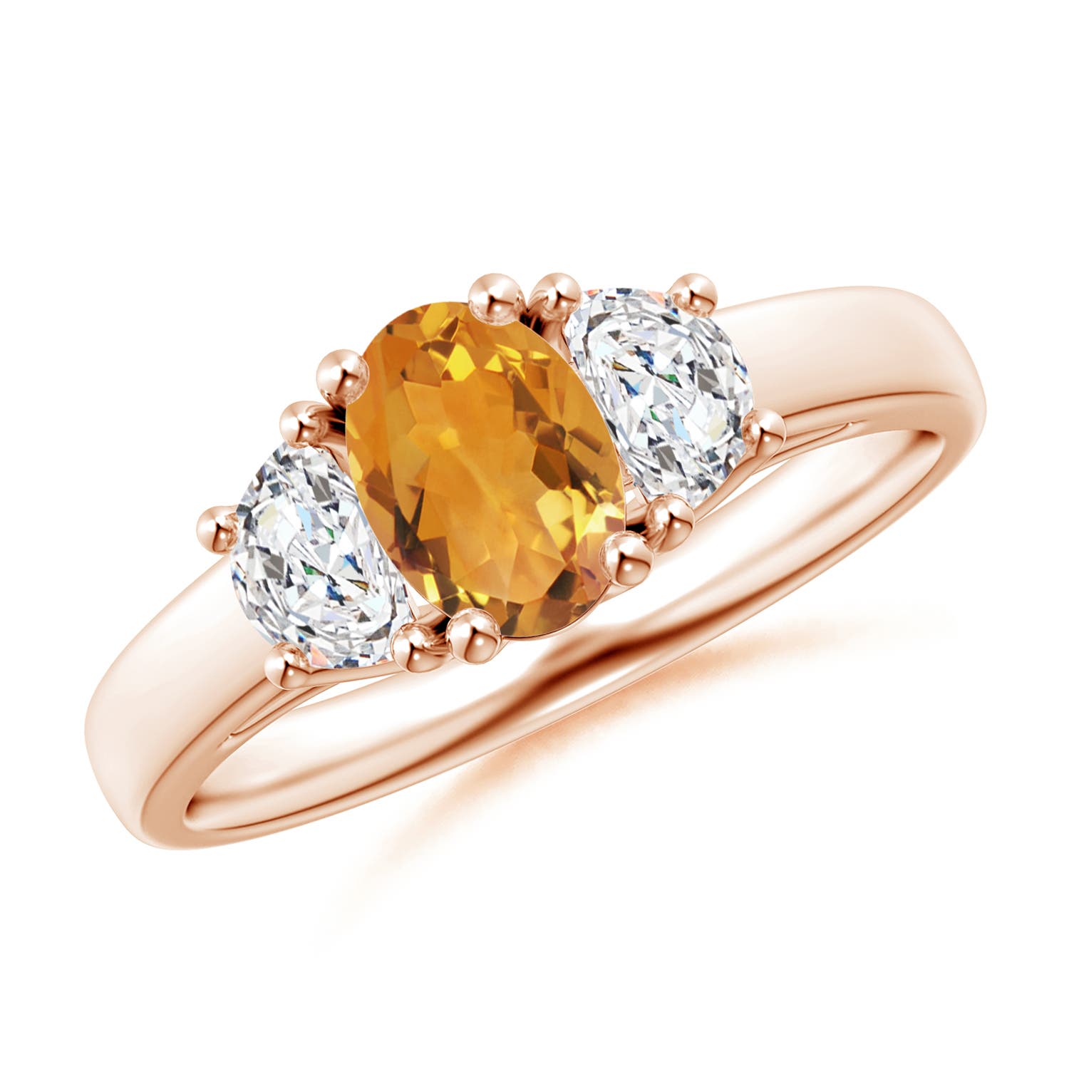 AA - Citrine / 1.07 CT / 14 KT Rose Gold