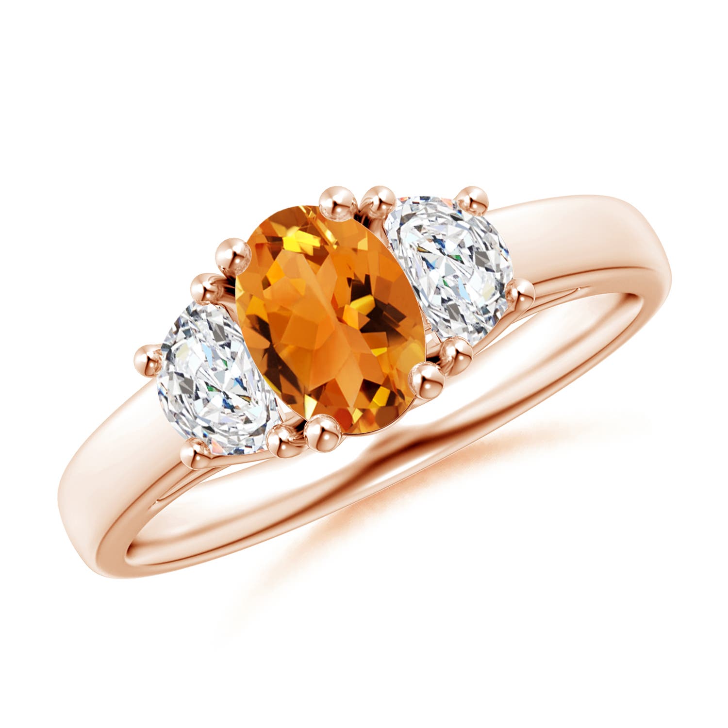 AAA - Citrine / 1.07 CT / 14 KT Rose Gold