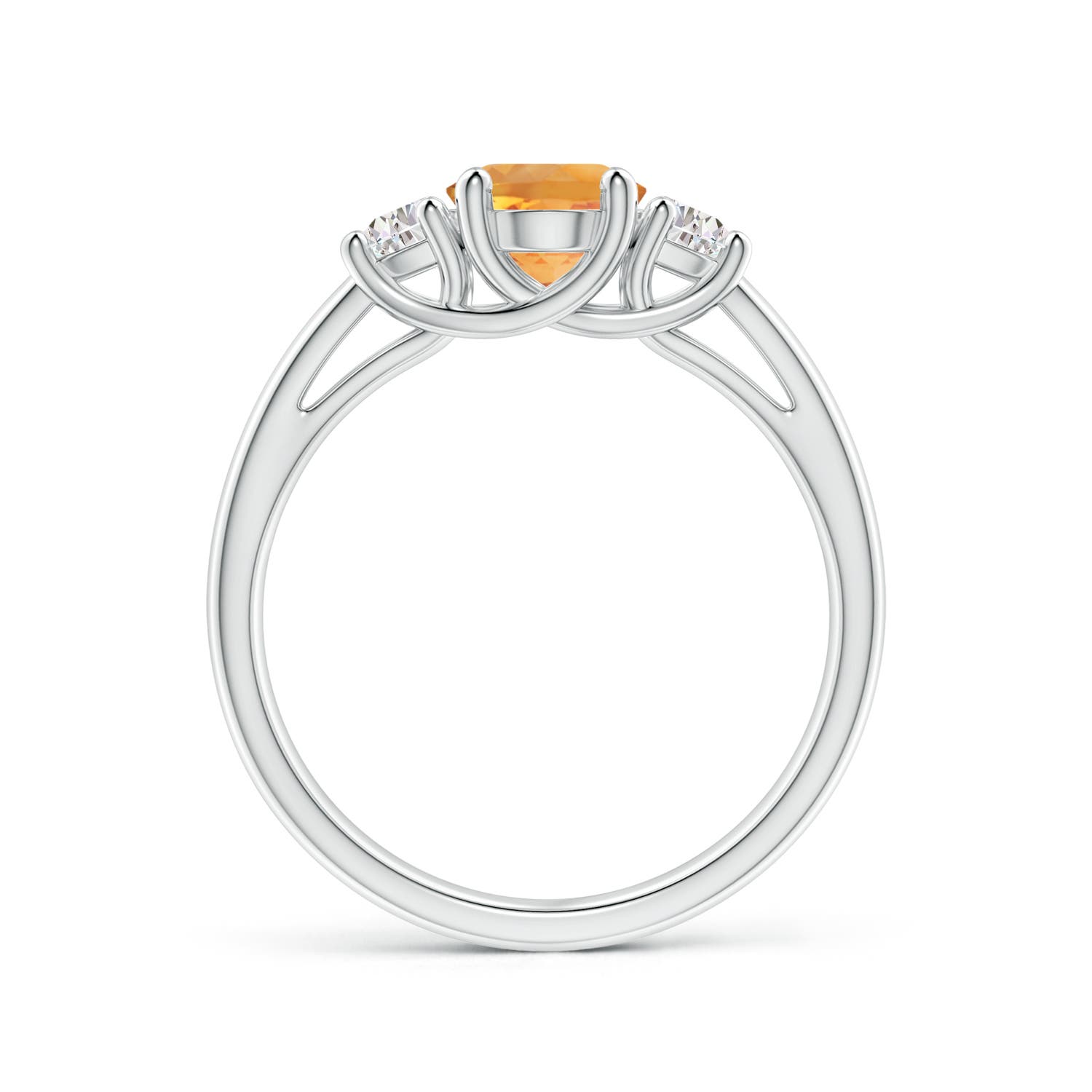 AA - Citrine / 1.42 CT / 14 KT White Gold