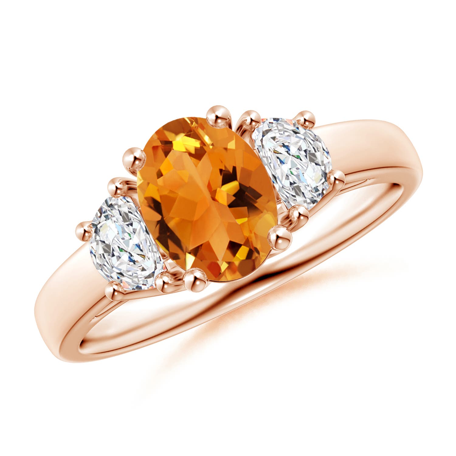 AAA - Citrine / 1.42 CT / 14 KT Rose Gold