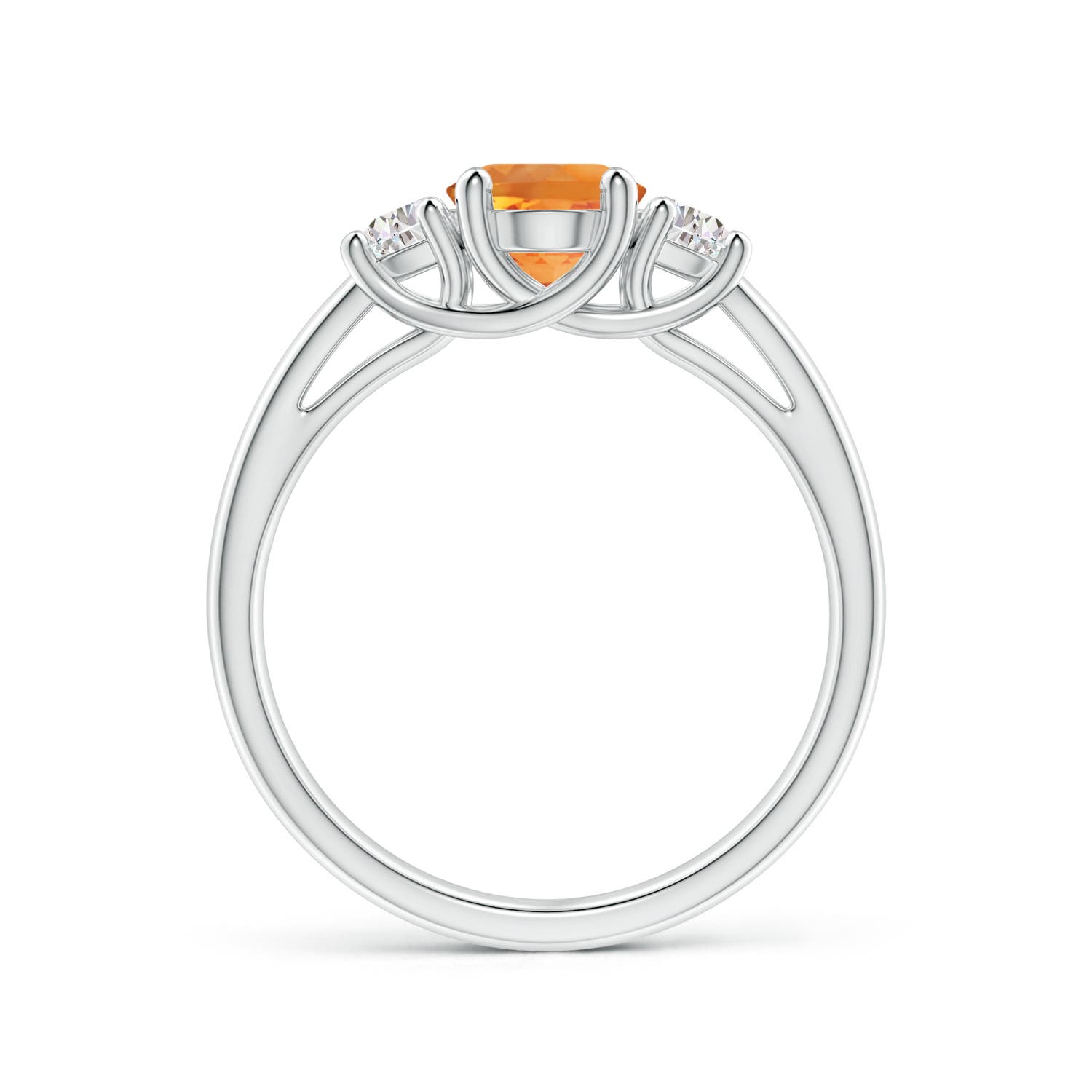 AAA - Citrine / 1.42 CT / 14 KT White Gold