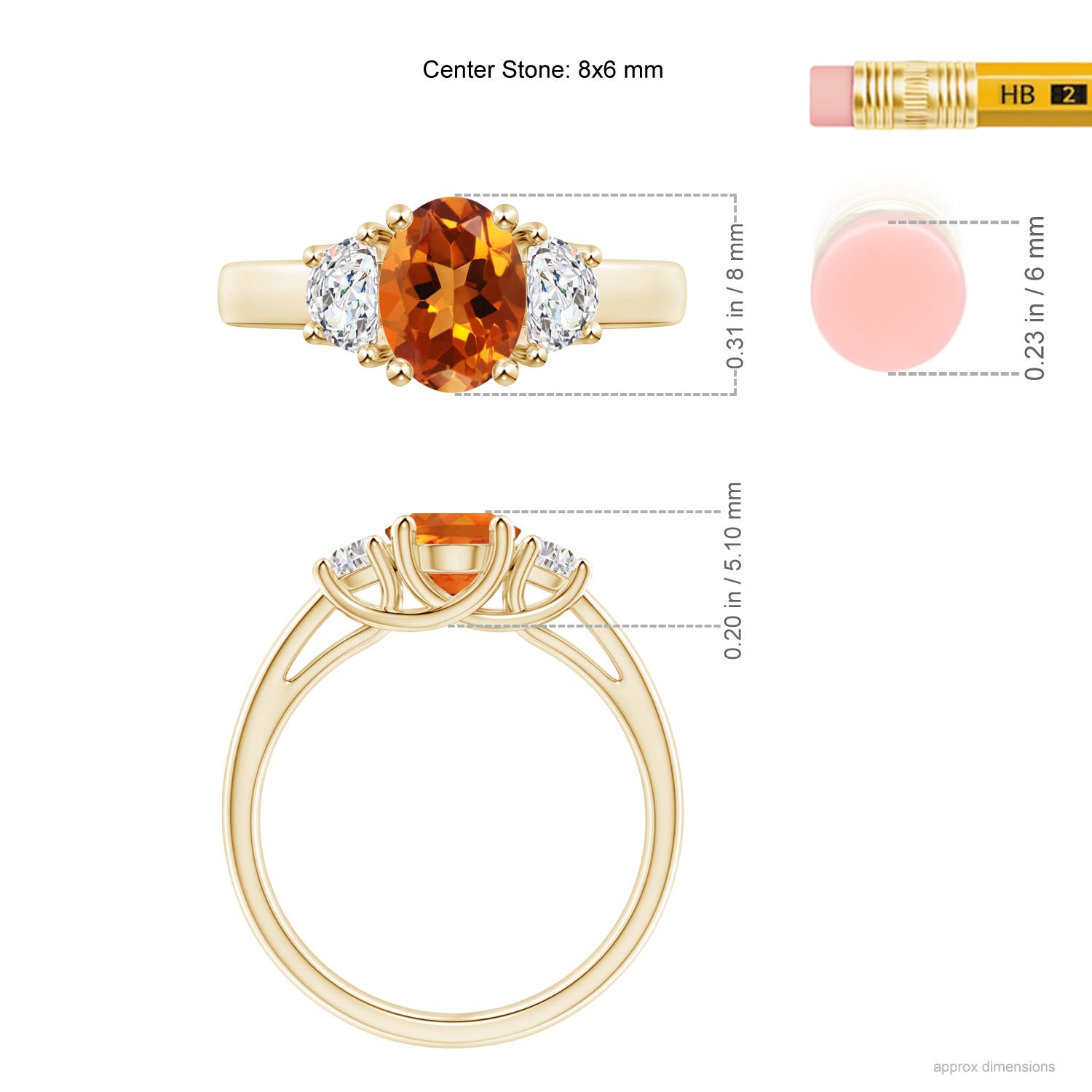 AAAA - Citrine / 1.42 CT / 14 KT Yellow Gold