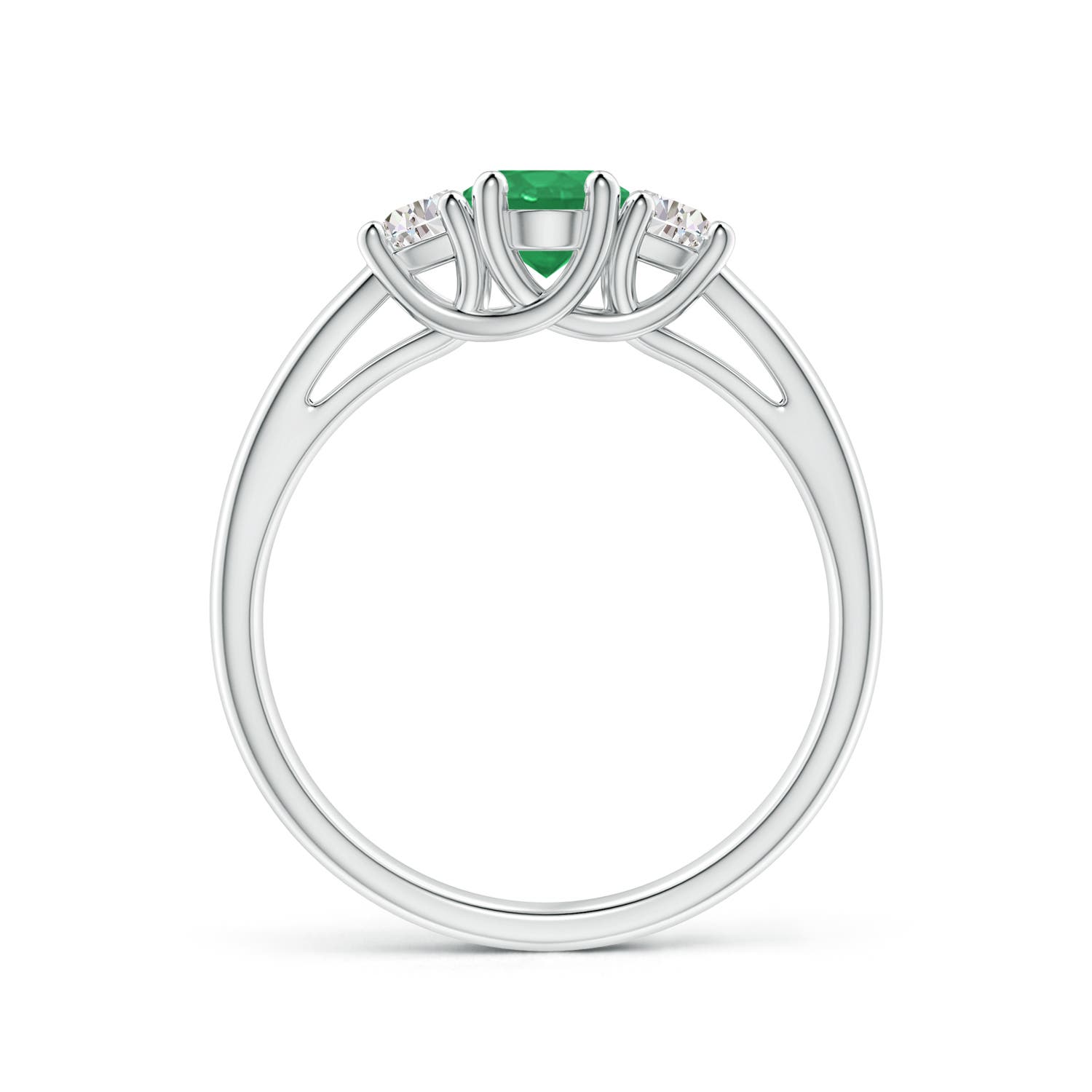 A - Emerald / 1.12 CT / 14 KT White Gold