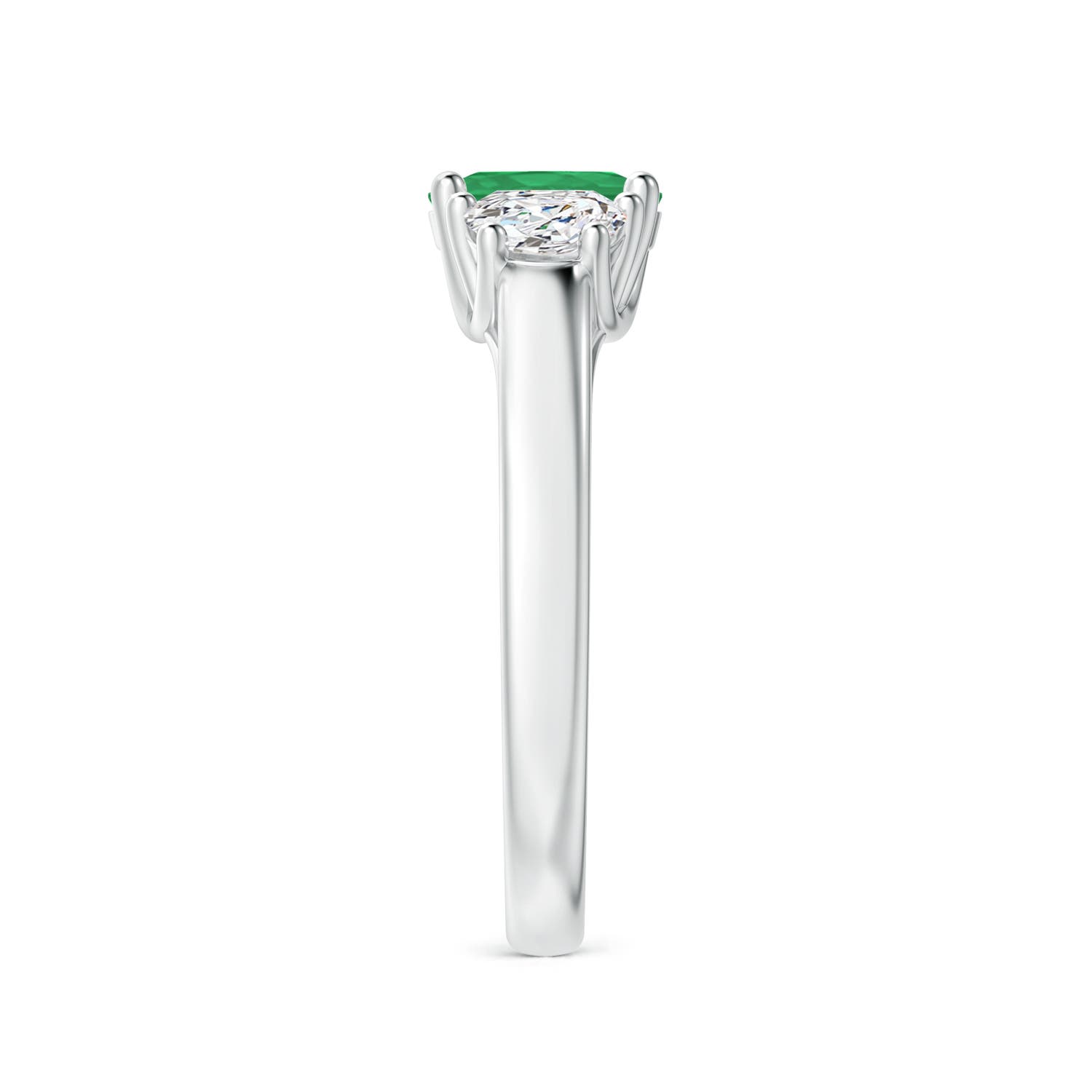 A - Emerald / 1.12 CT / 14 KT White Gold