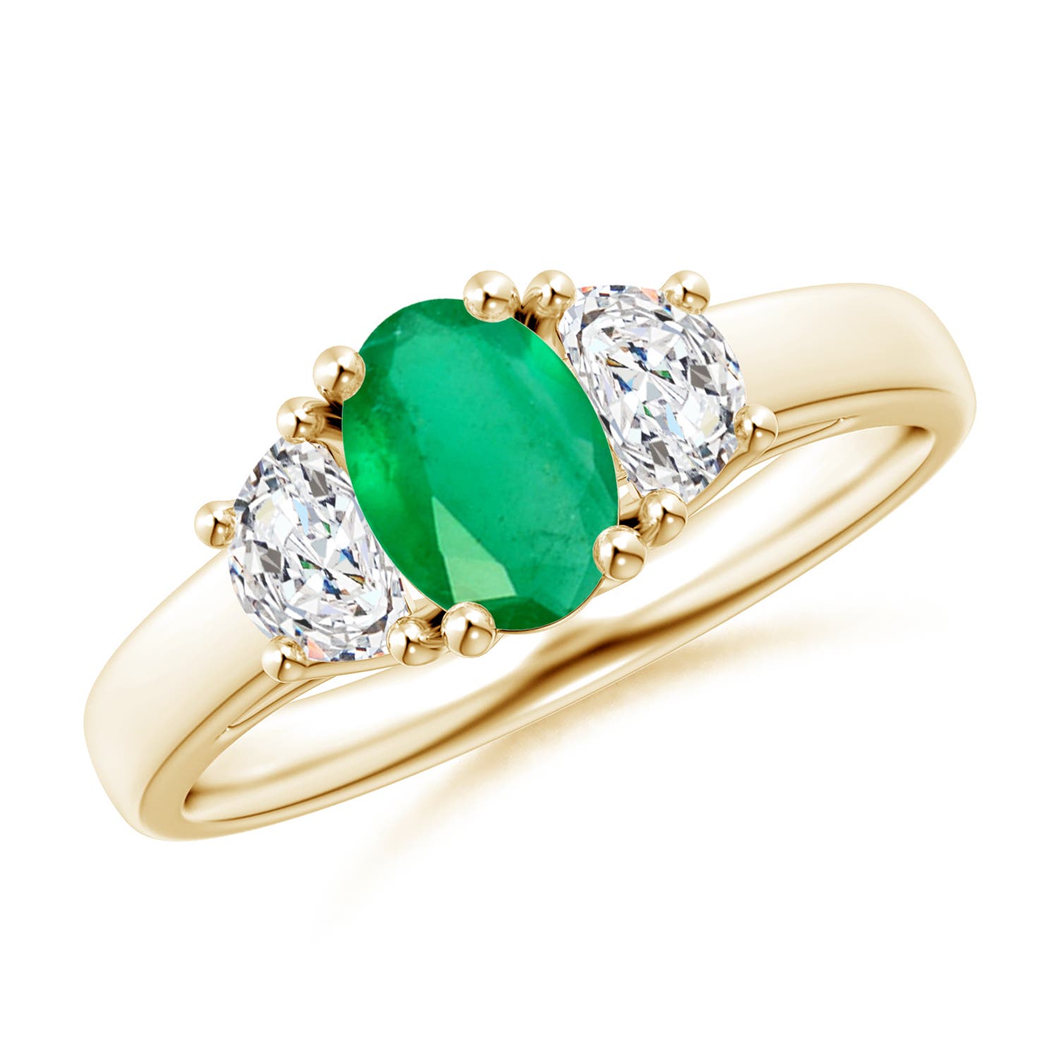 A - Emerald / 1.12 CT / 14 KT Yellow Gold