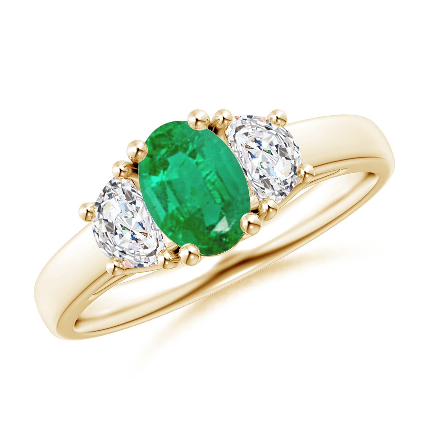 AA - Emerald / 1.12 CT / 14 KT Yellow Gold