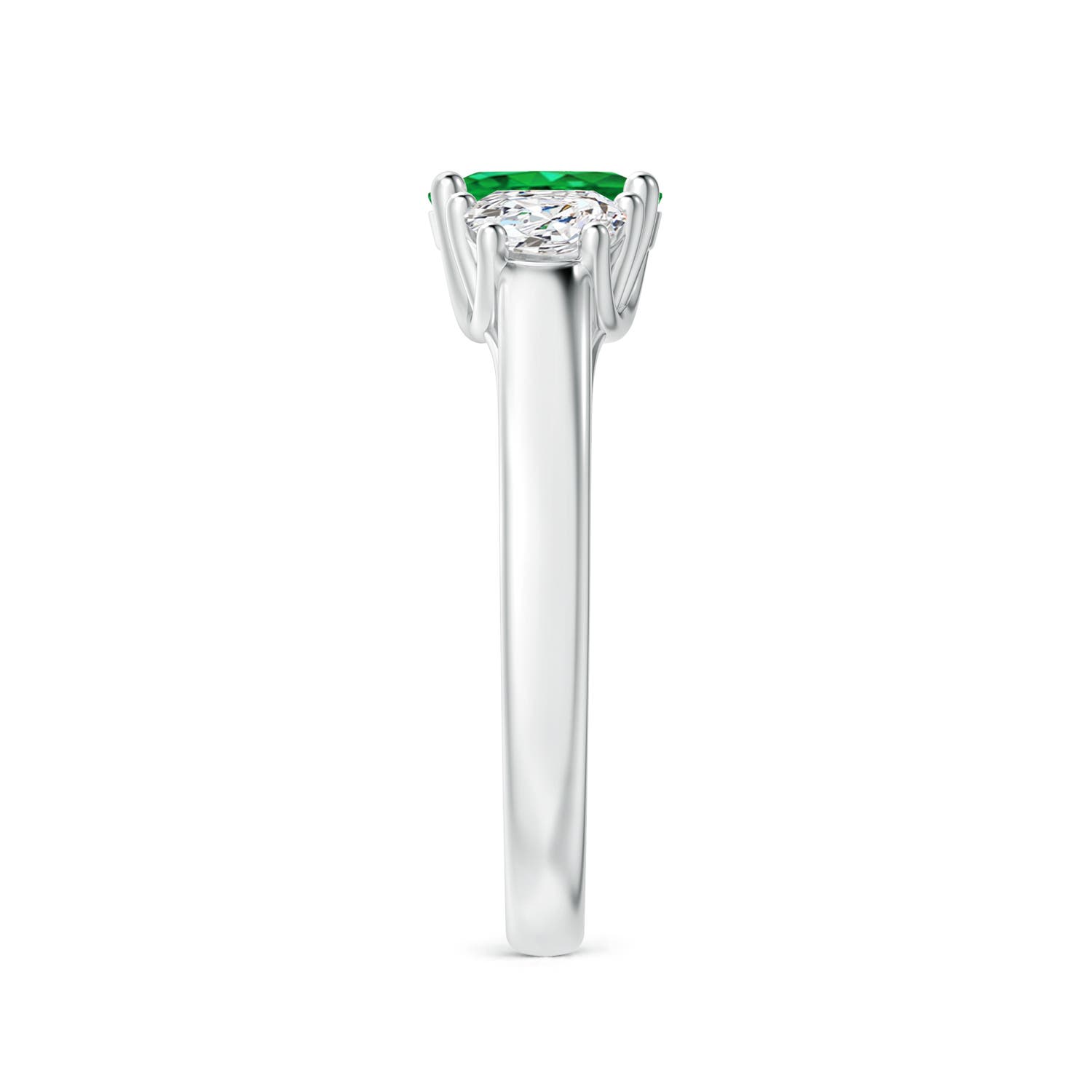 AAA - Emerald / 1.12 CT / 14 KT White Gold