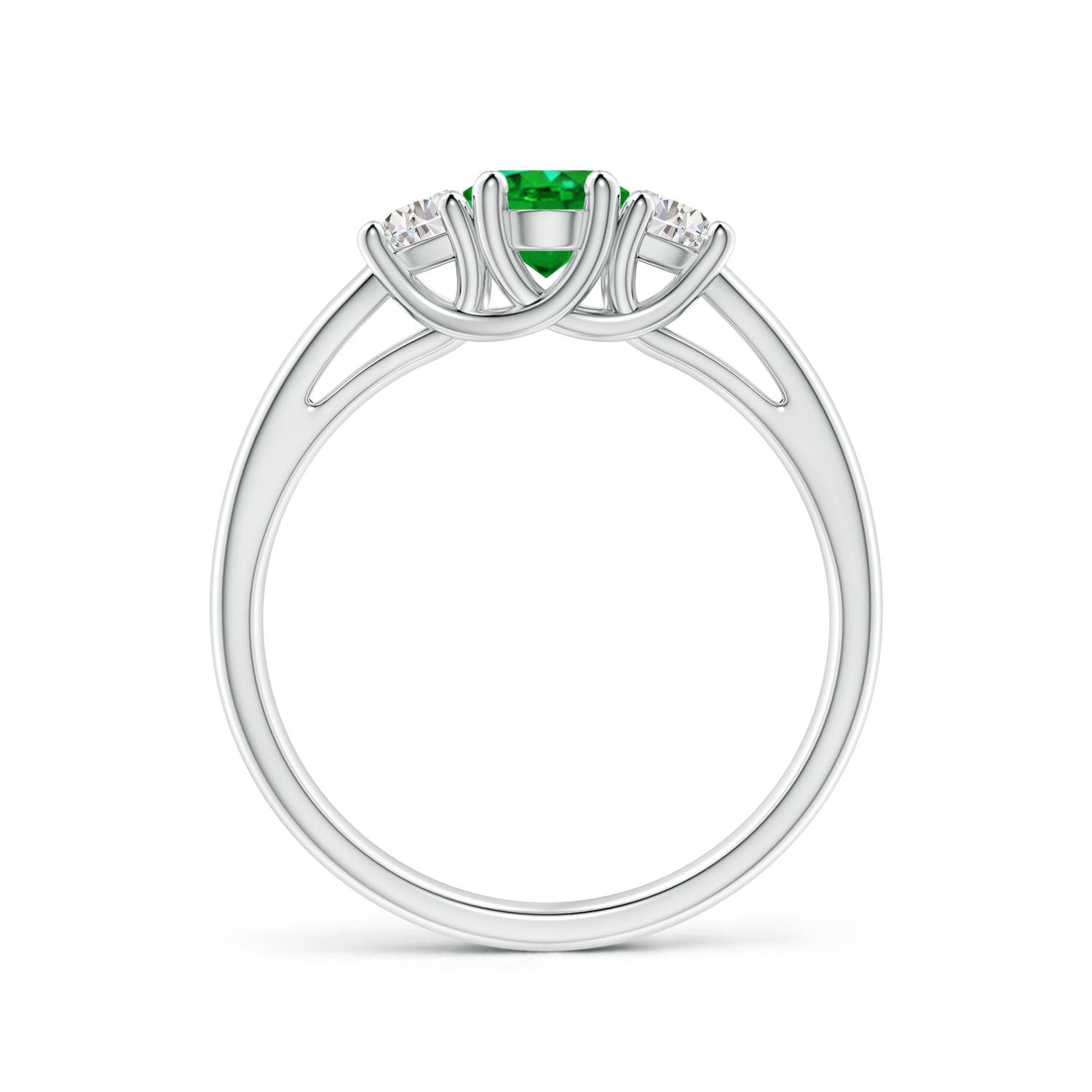 AAAA - Emerald / 1.12 CT / 14 KT White Gold