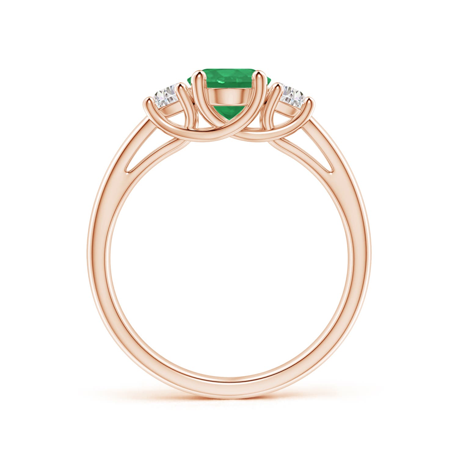 A - Emerald / 1.56 CT / 14 KT Rose Gold