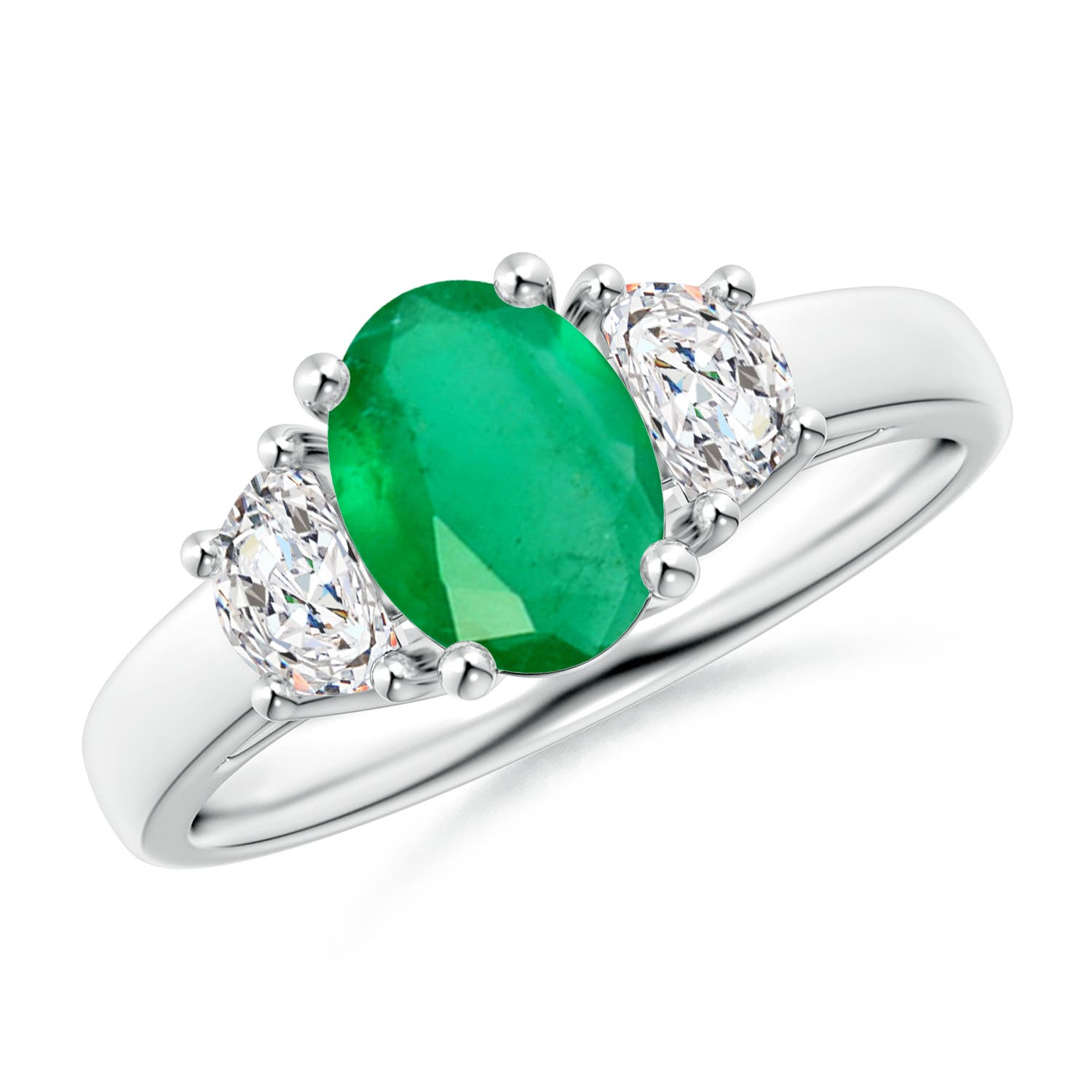 A - Emerald / 1.56 CT / 14 KT White Gold