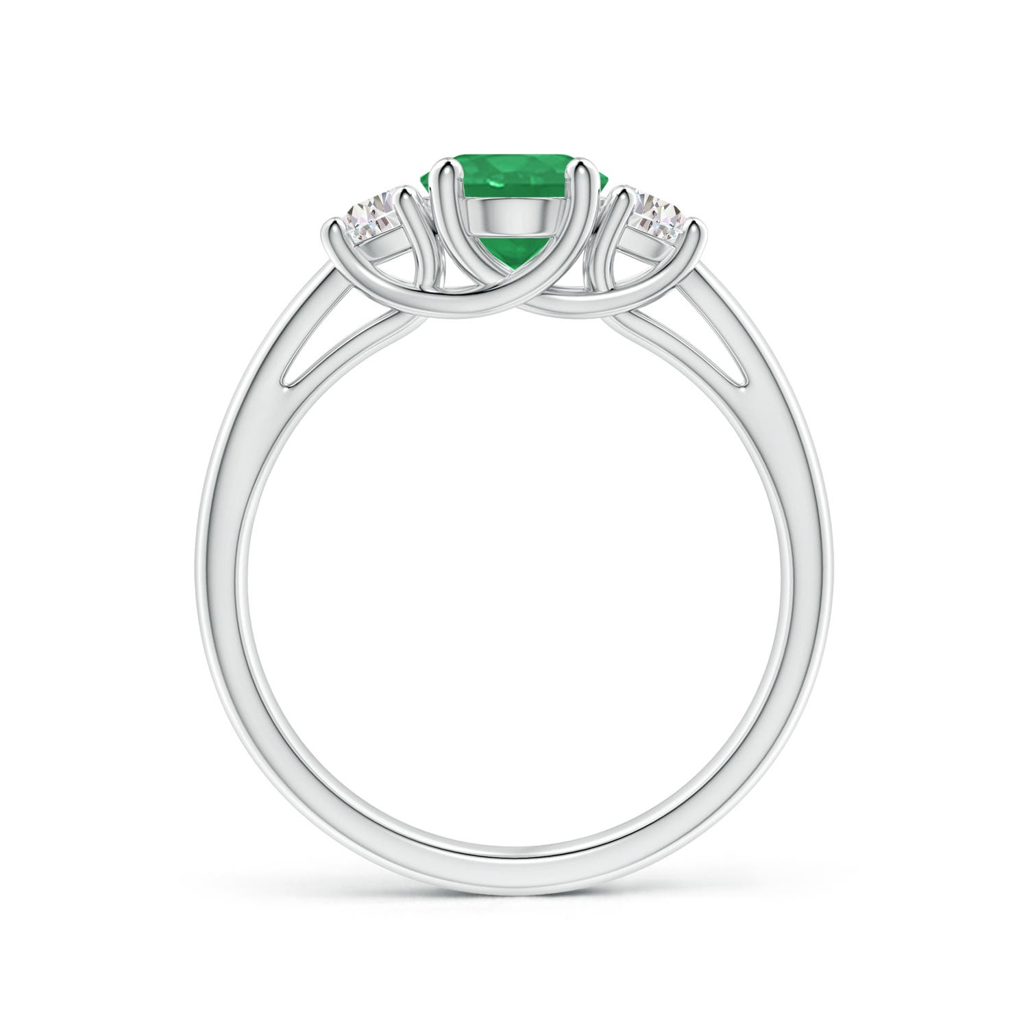 A - Emerald / 1.56 CT / 14 KT White Gold