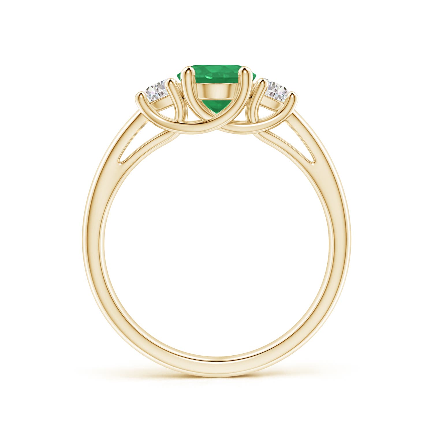 A - Emerald / 1.56 CT / 14 KT Yellow Gold