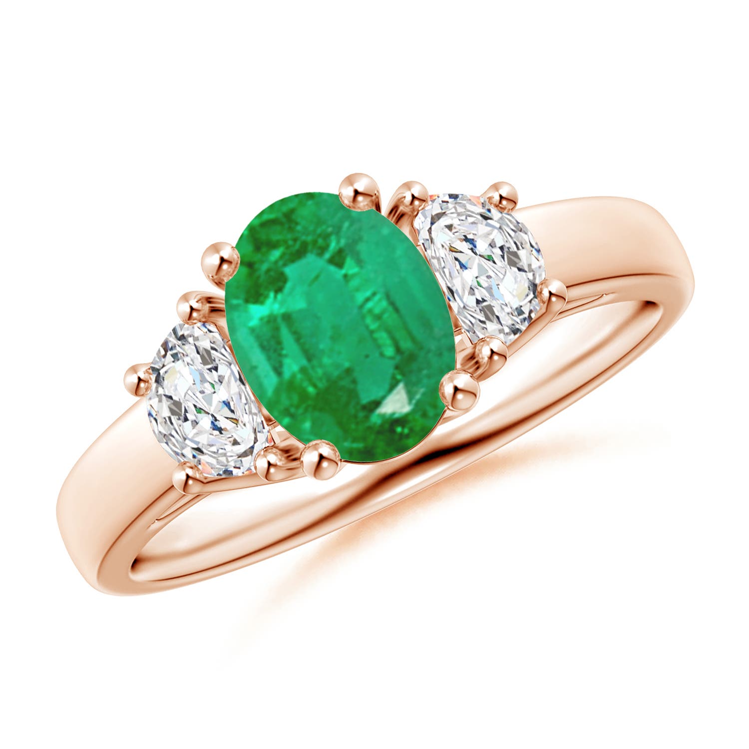 AA - Emerald / 1.56 CT / 14 KT Rose Gold