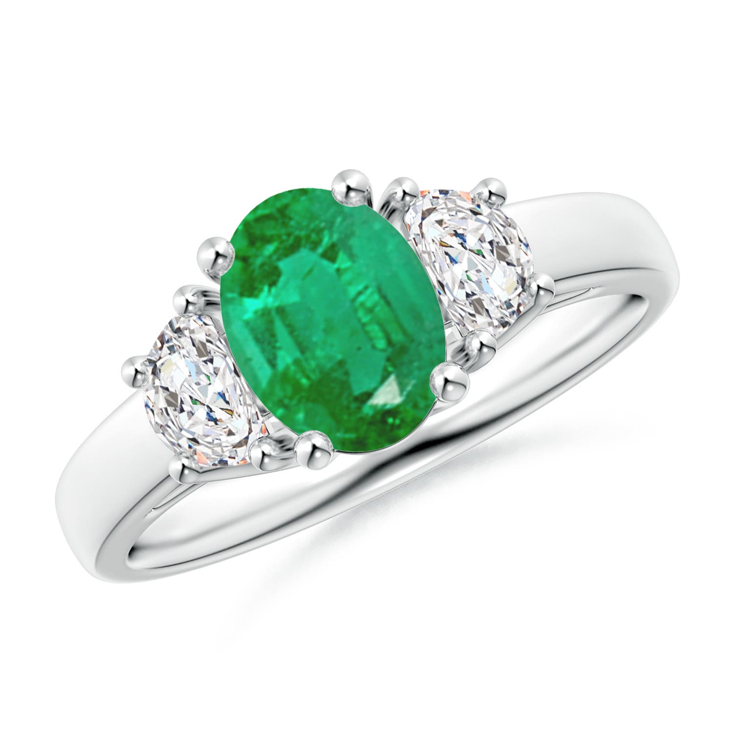 AA - Emerald / 1.56 CT / 14 KT White Gold