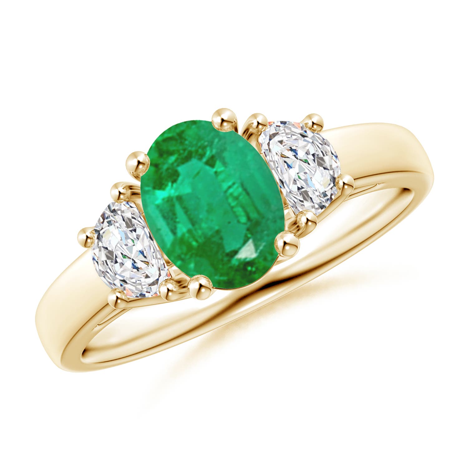 AA - Emerald / 1.56 CT / 14 KT Yellow Gold