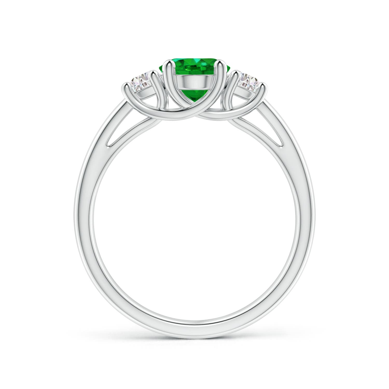 AAAA - Emerald / 1.56 CT / 14 KT White Gold