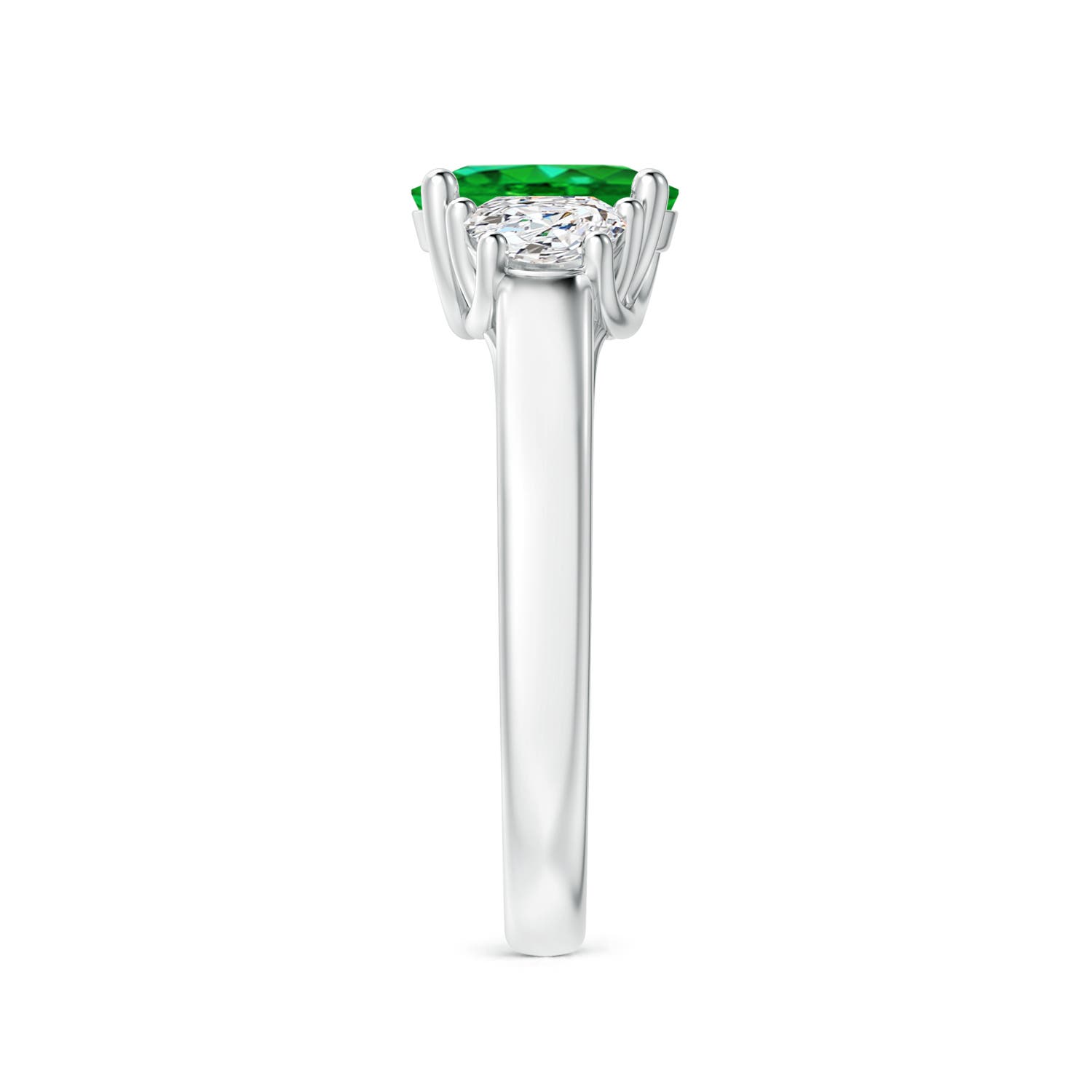 AAAA - Emerald / 1.56 CT / 14 KT White Gold