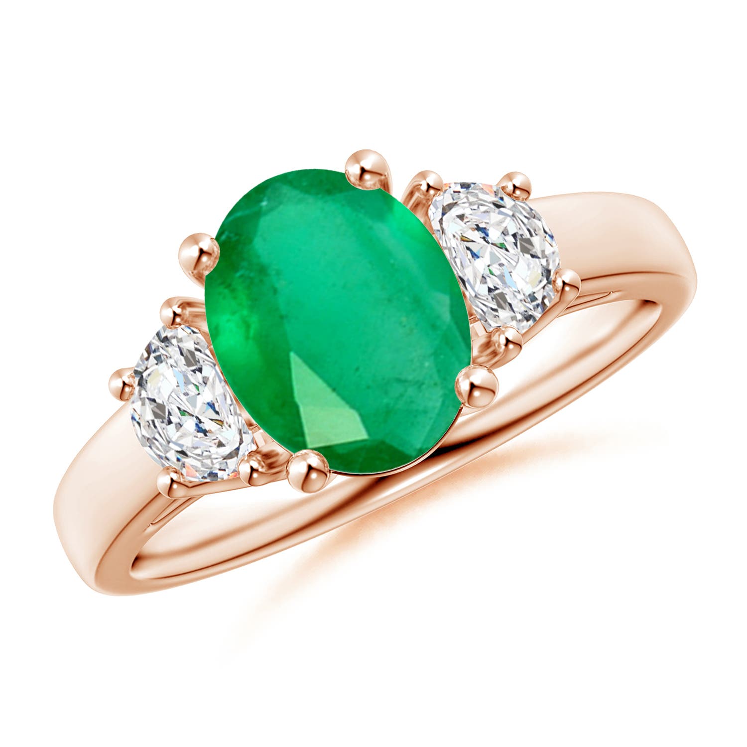 A - Emerald / 1.96 CT / 14 KT Rose Gold