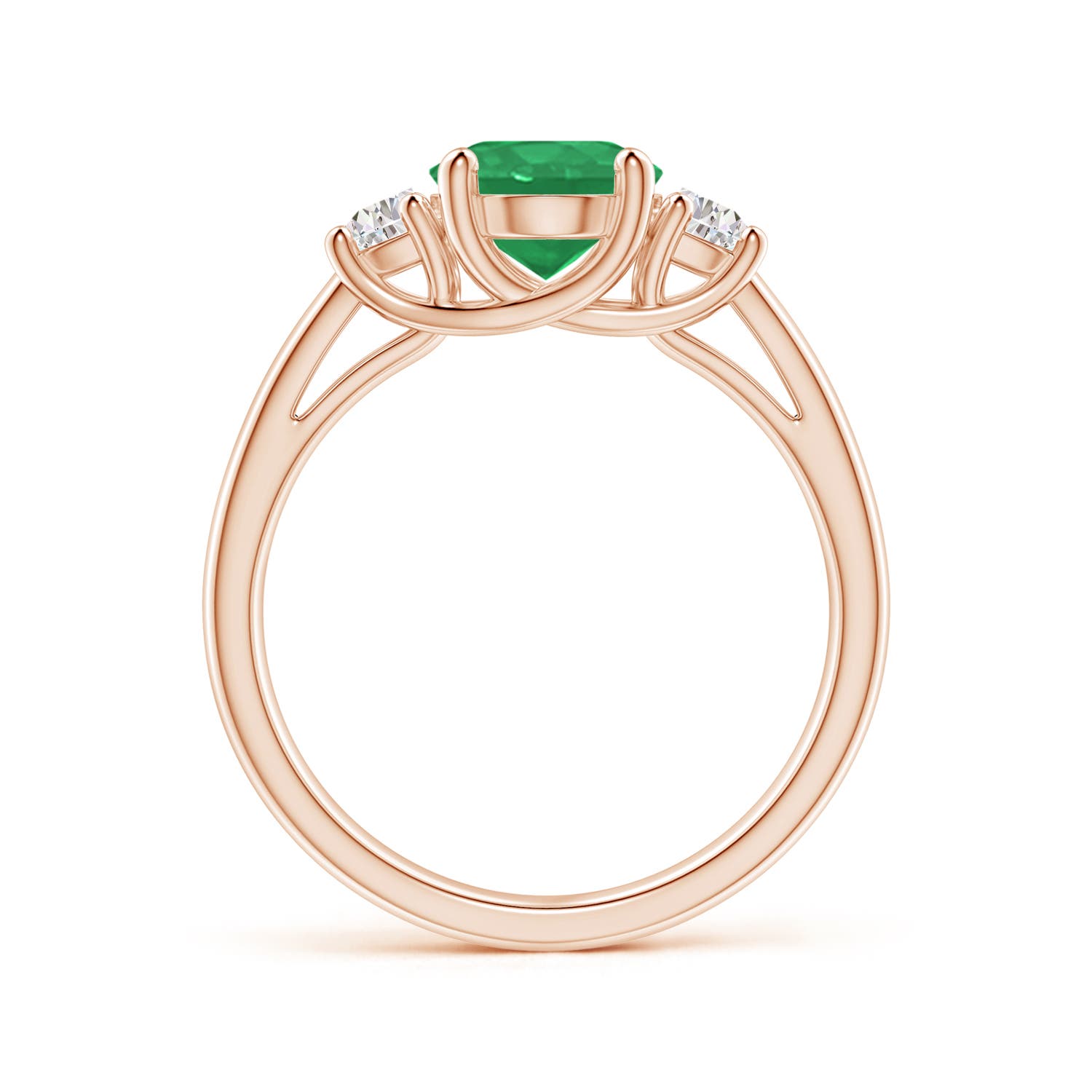 A - Emerald / 1.96 CT / 14 KT Rose Gold