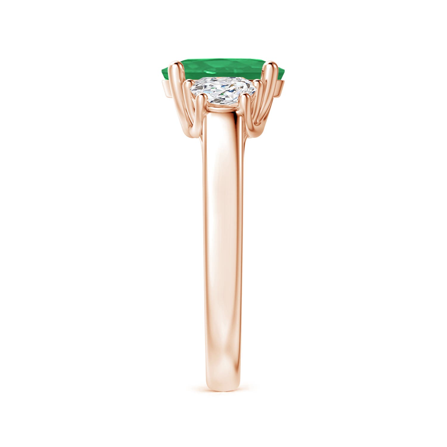 A - Emerald / 1.96 CT / 14 KT Rose Gold