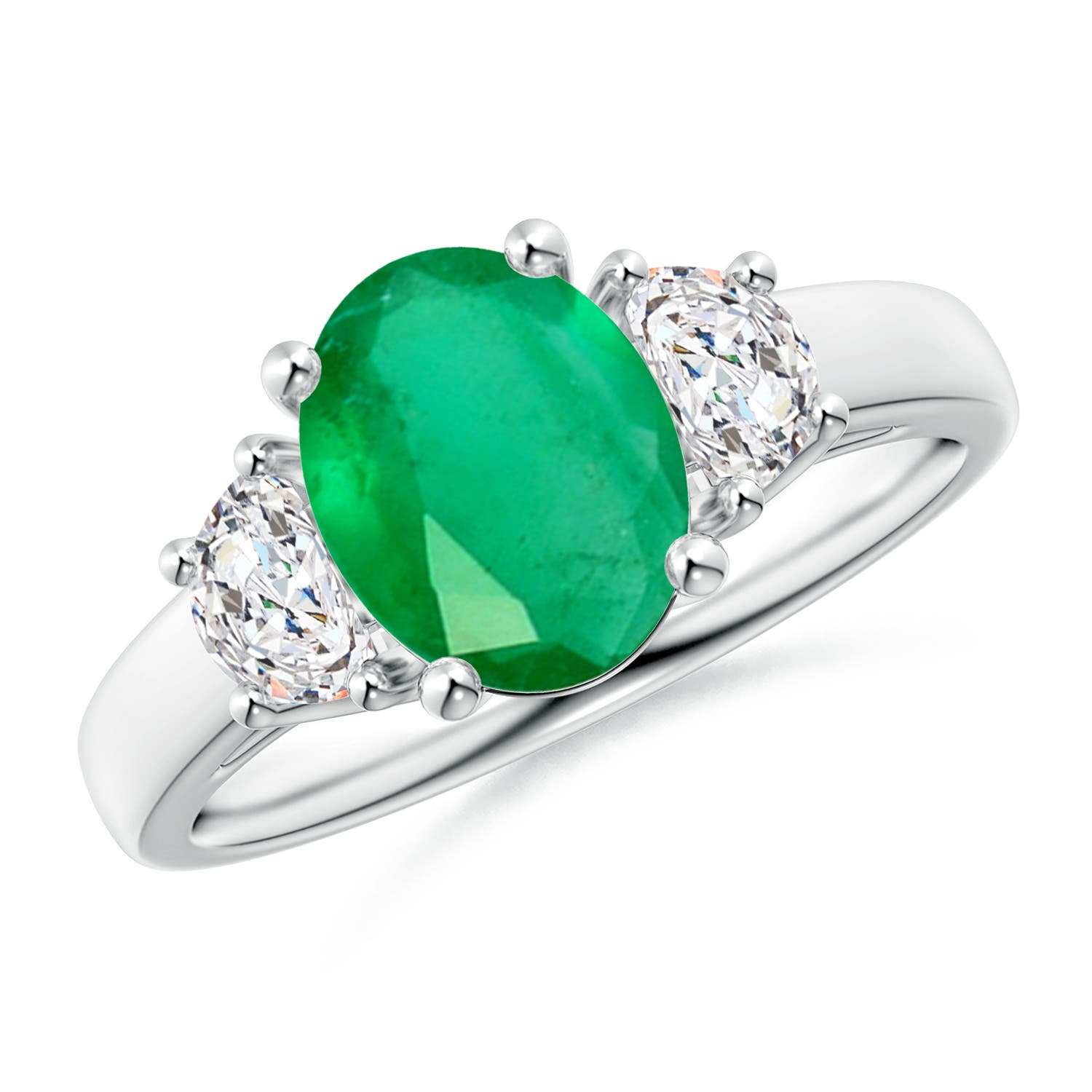 A - Emerald / 1.96 CT / 14 KT White Gold