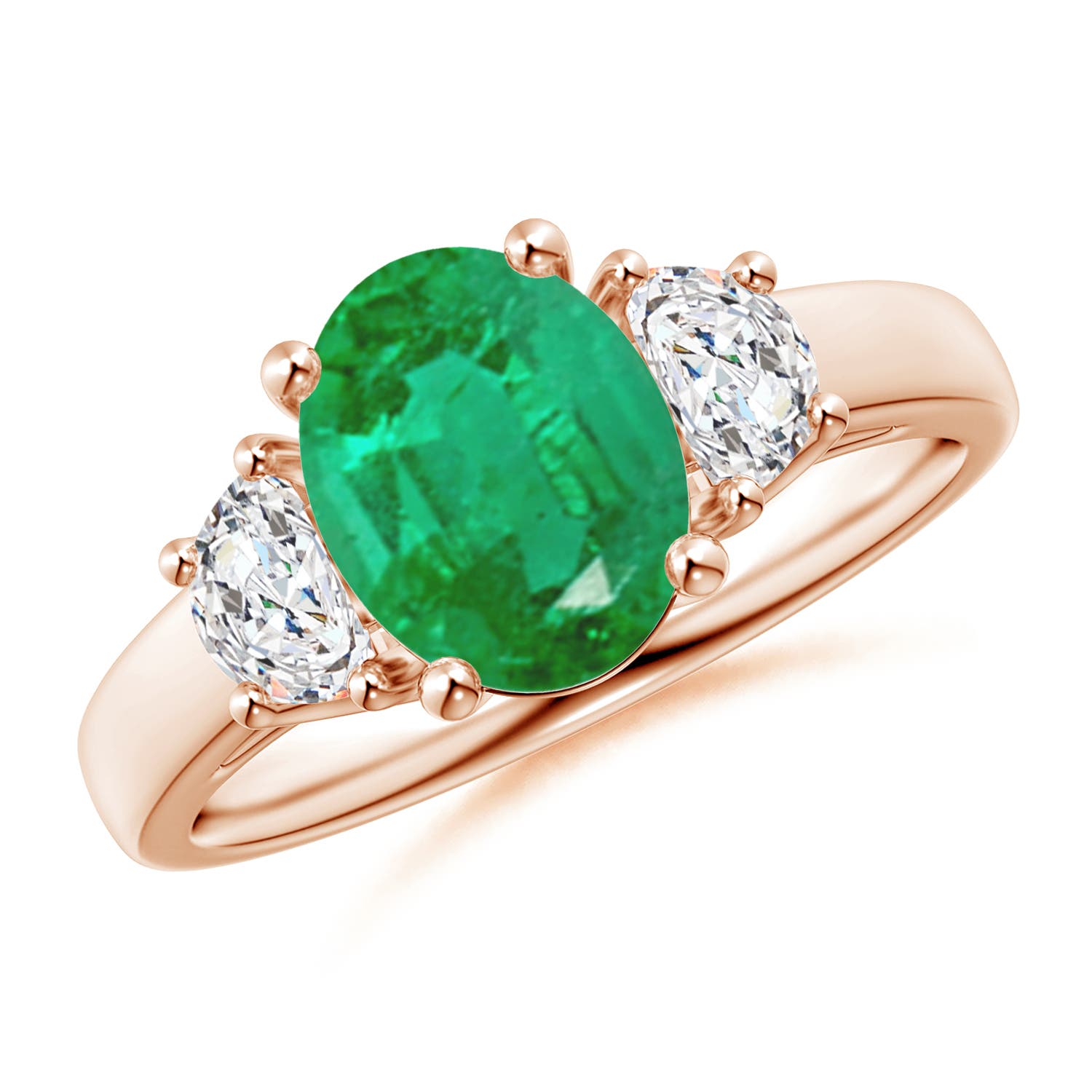 AA - Emerald / 1.96 CT / 14 KT Rose Gold