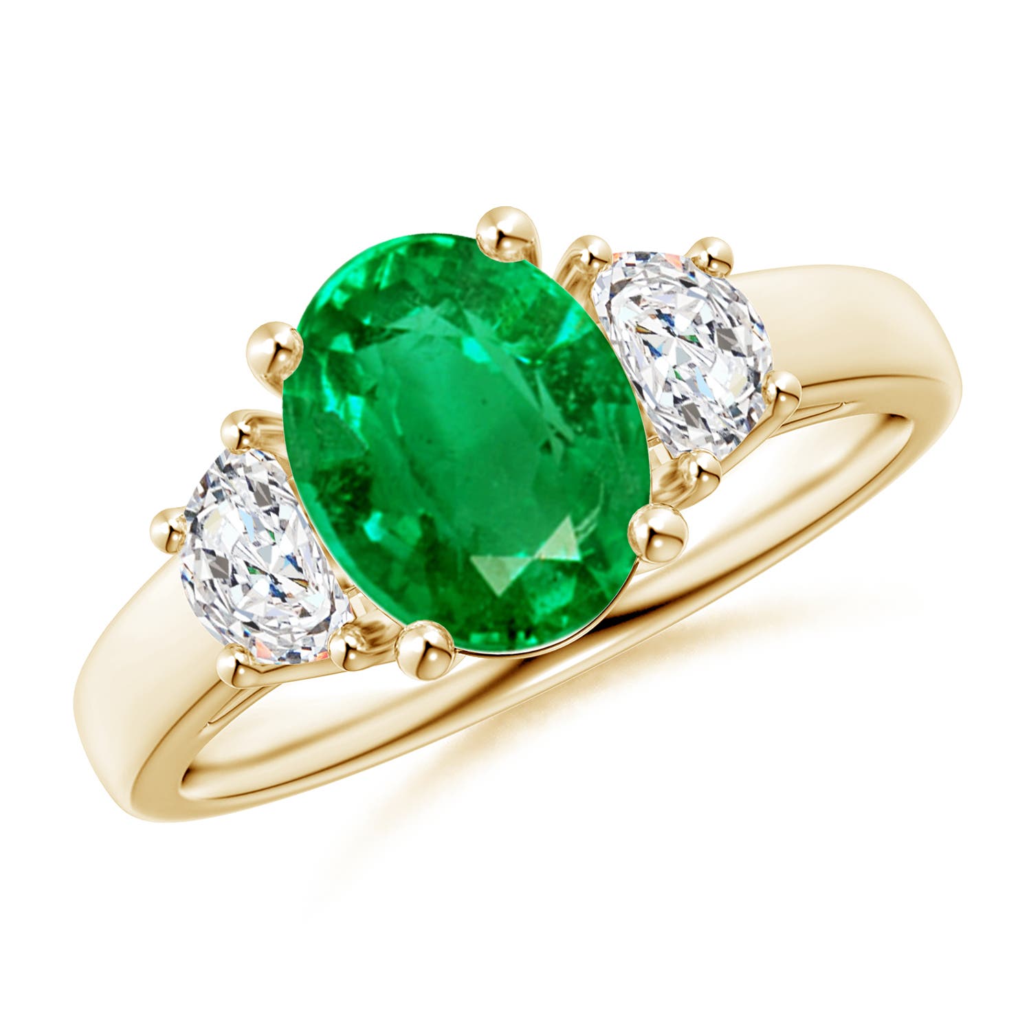 AAA - Emerald / 1.96 CT / 14 KT Yellow Gold