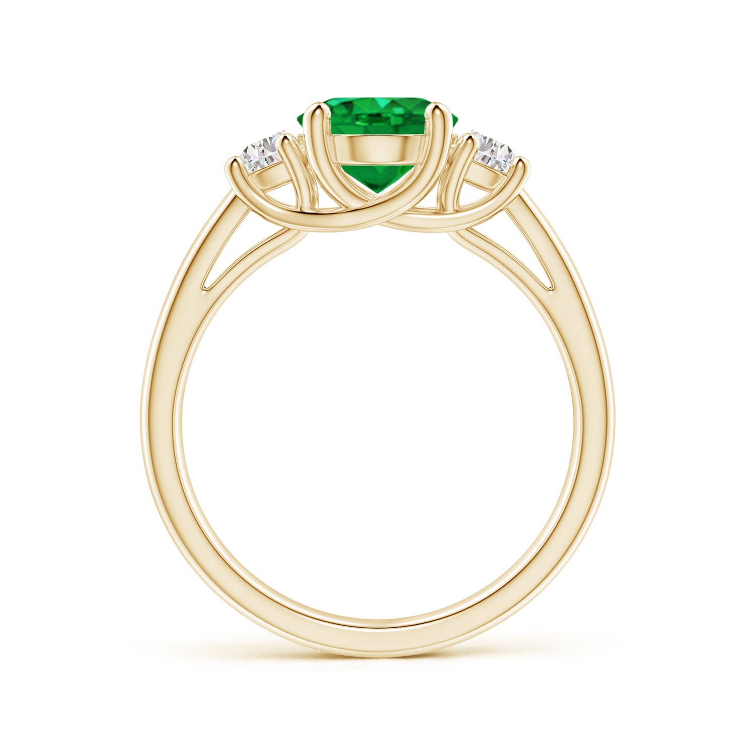 AAA - Emerald / 1.96 CT / 14 KT Yellow Gold