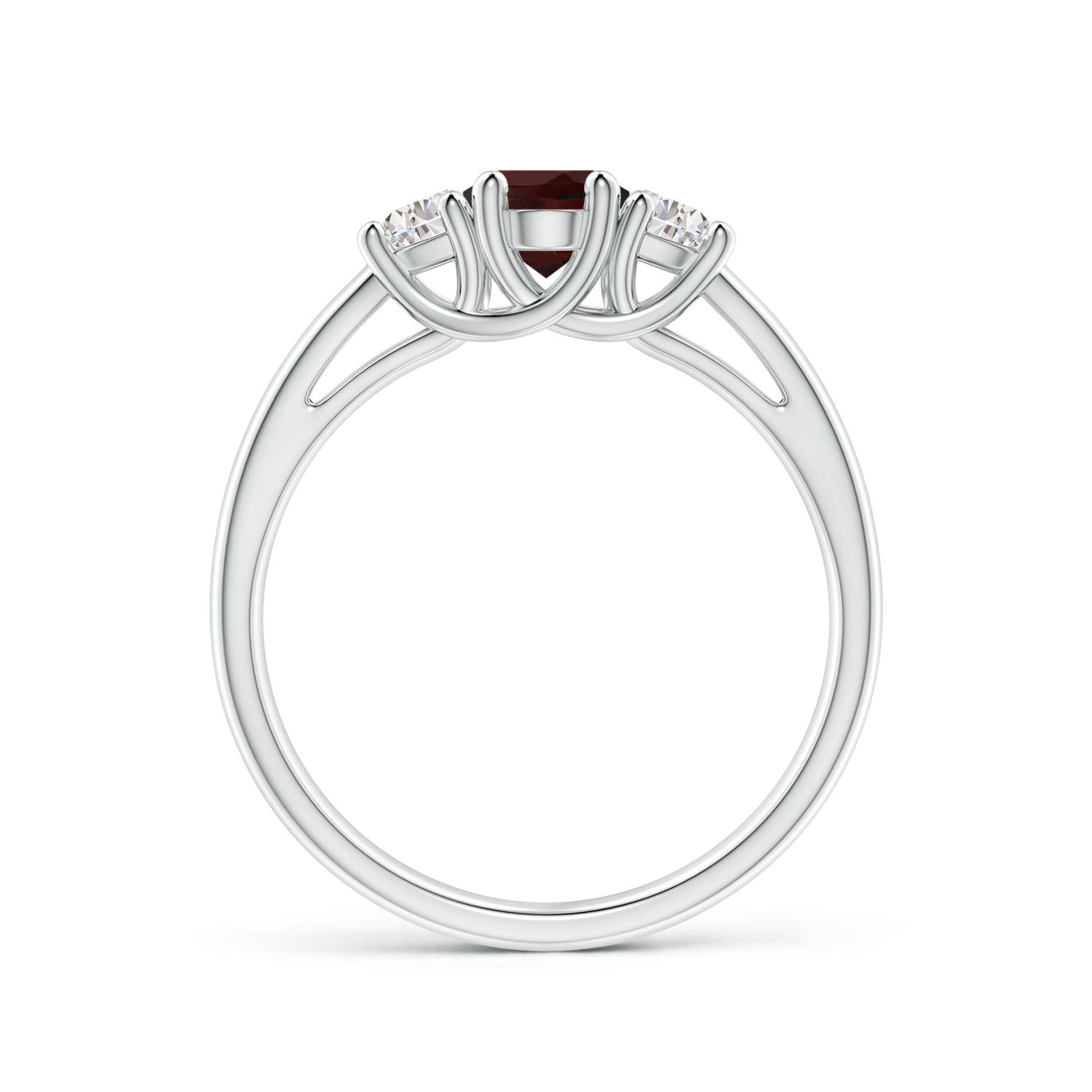 A - Garnet / 1.22 CT / 14 KT White Gold