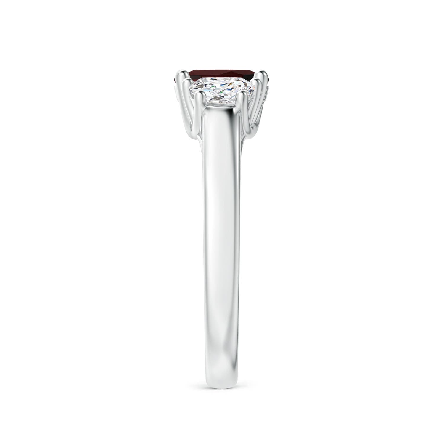 A - Garnet / 1.22 CT / 14 KT White Gold