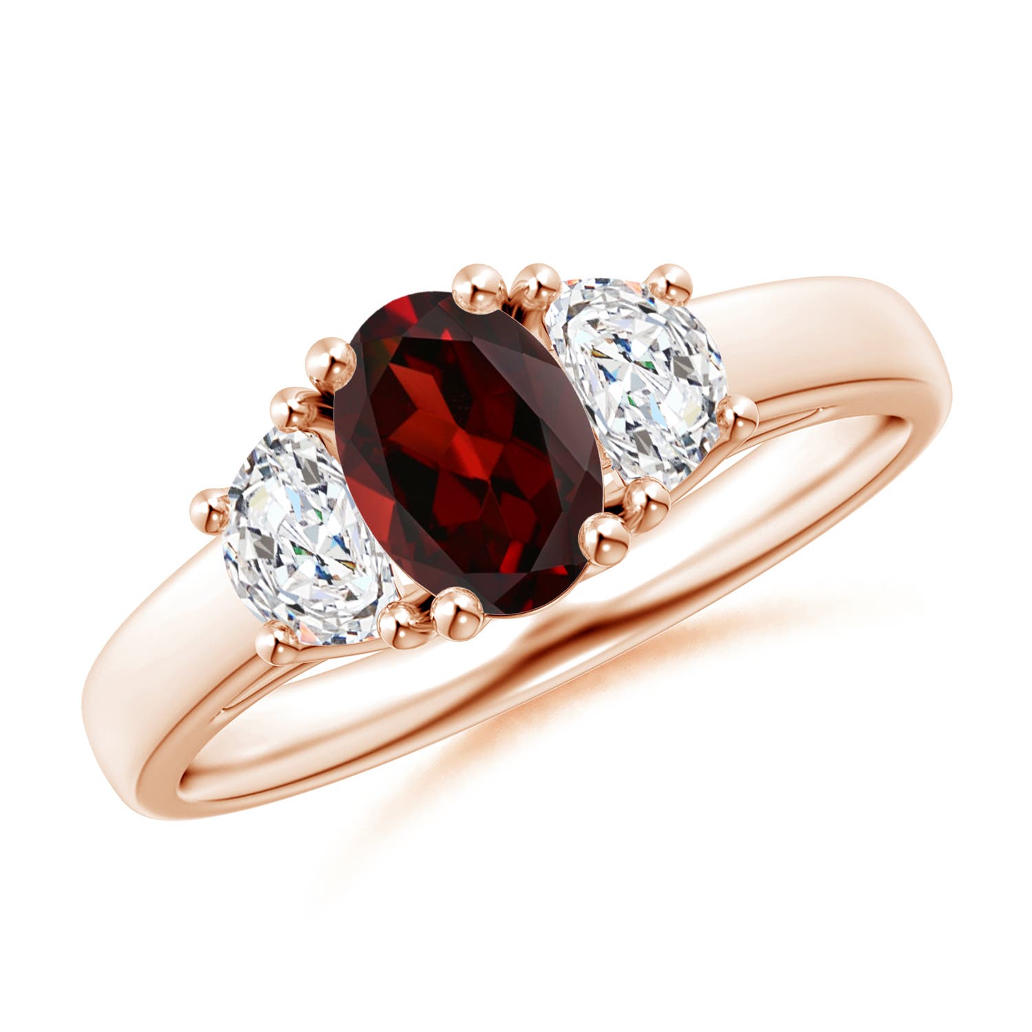 AAA - Garnet / 1.22 CT / 14 KT Rose Gold