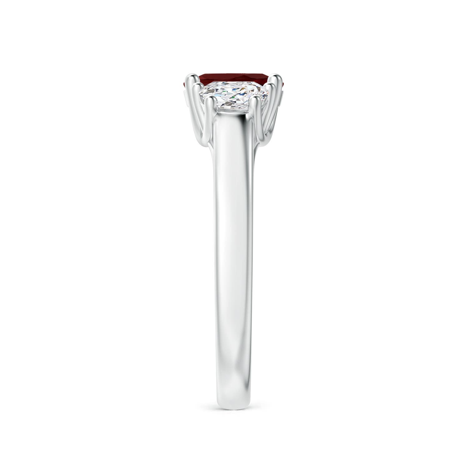 AAA - Garnet / 1.22 CT / 14 KT White Gold