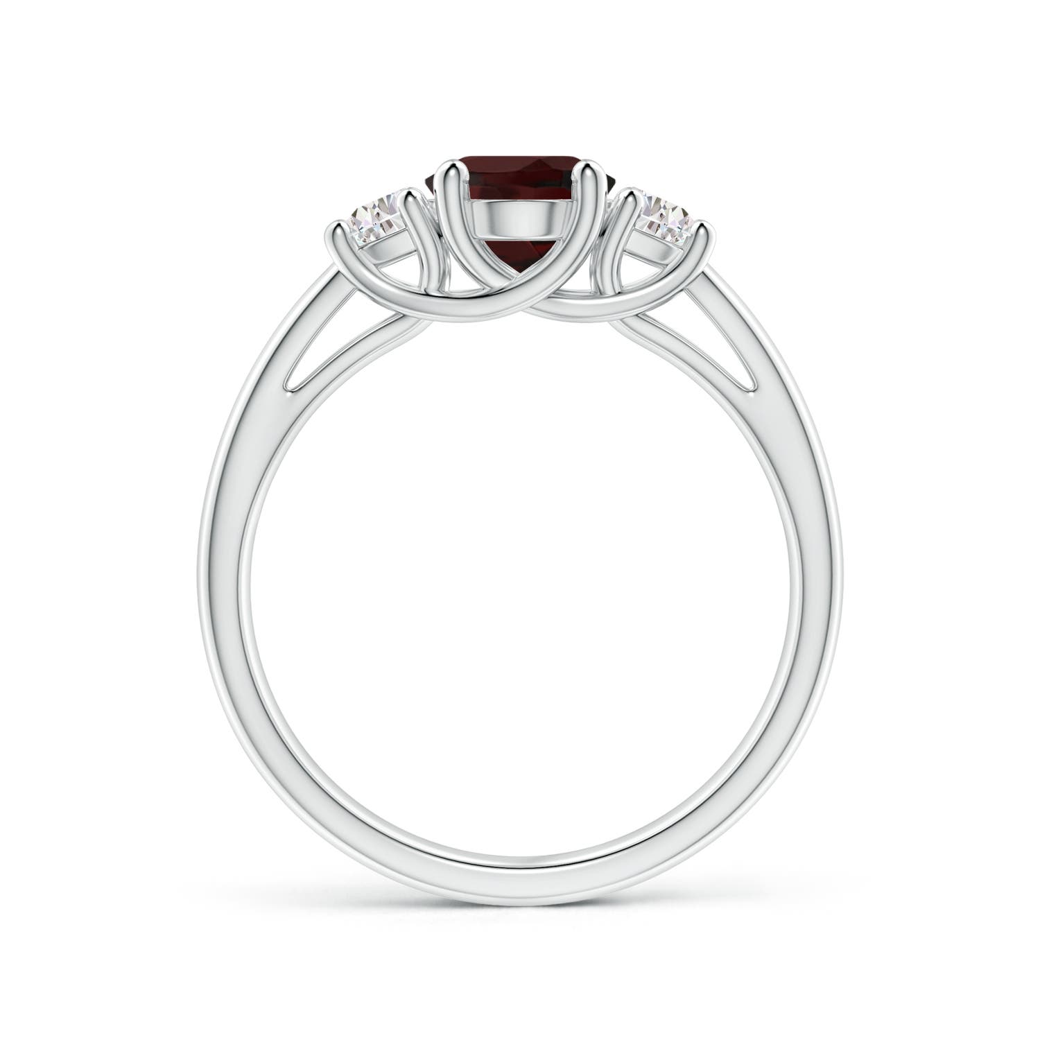 A - Garnet / 1.77 CT / 14 KT White Gold