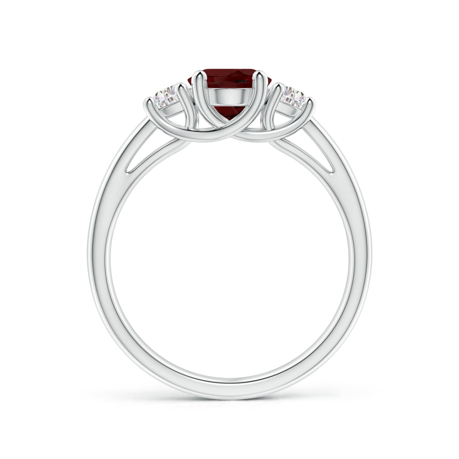 AAA - Garnet / 1.77 CT / 14 KT White Gold