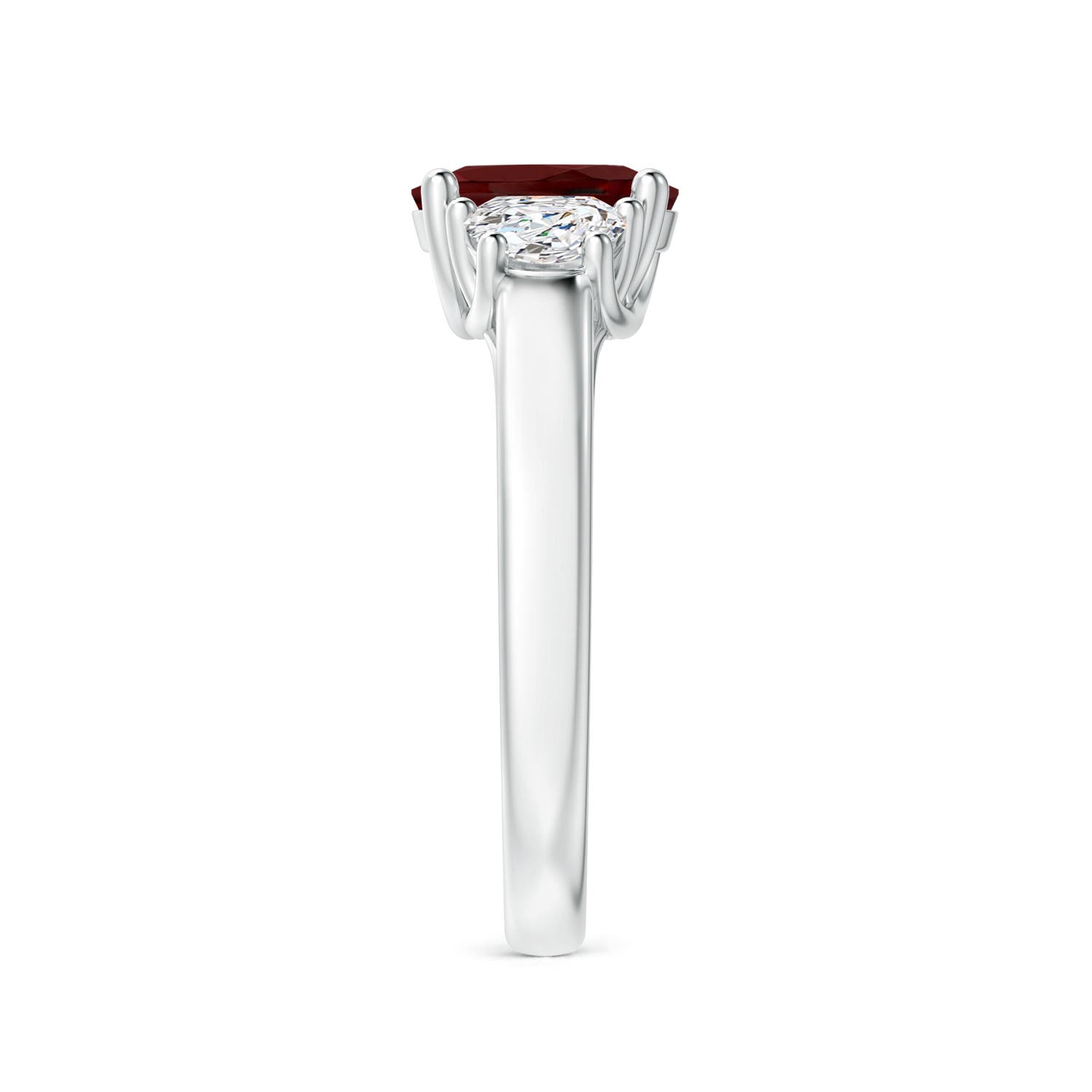 AAA - Garnet / 1.77 CT / 14 KT White Gold