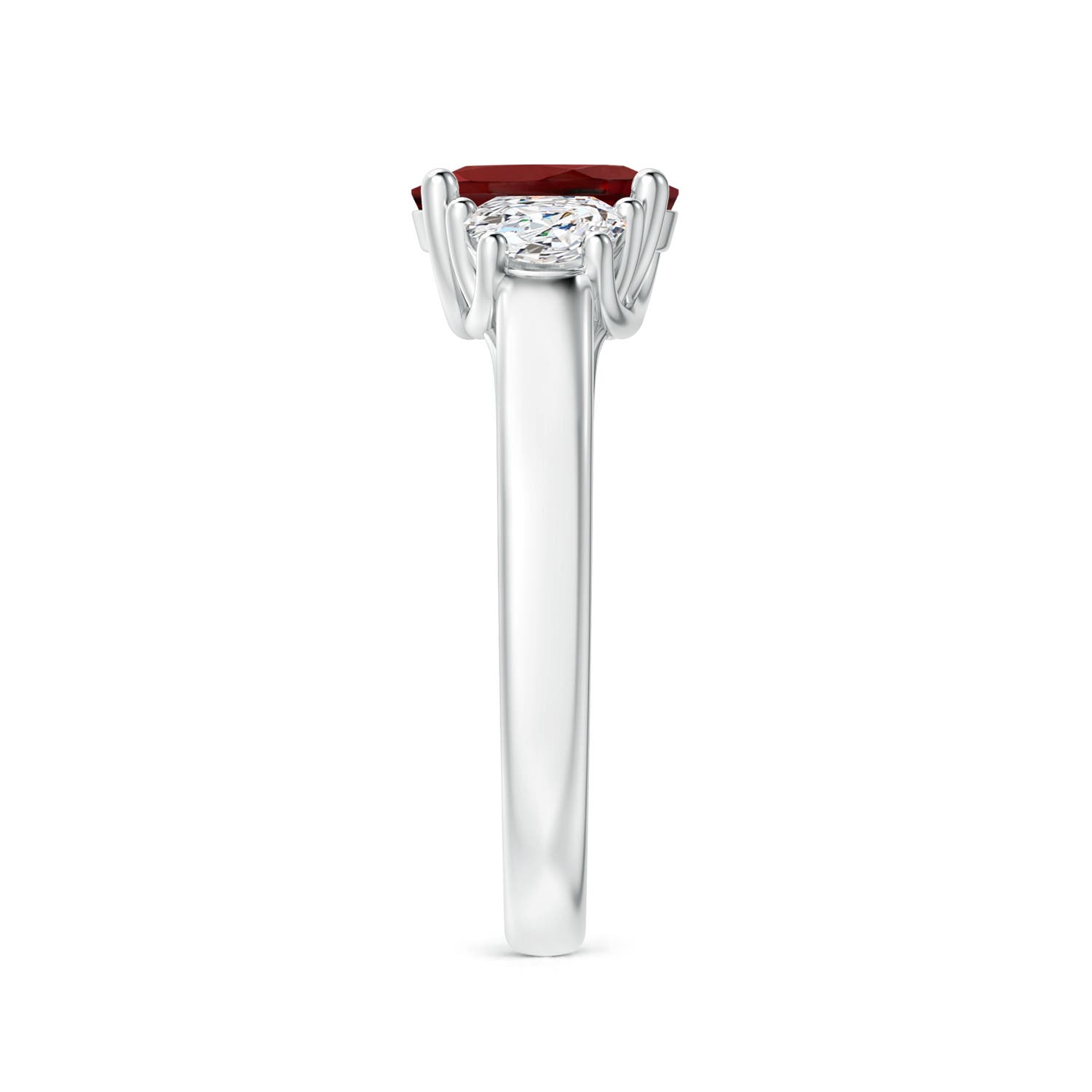 AAAA - Garnet / 1.77 CT / 14 KT White Gold