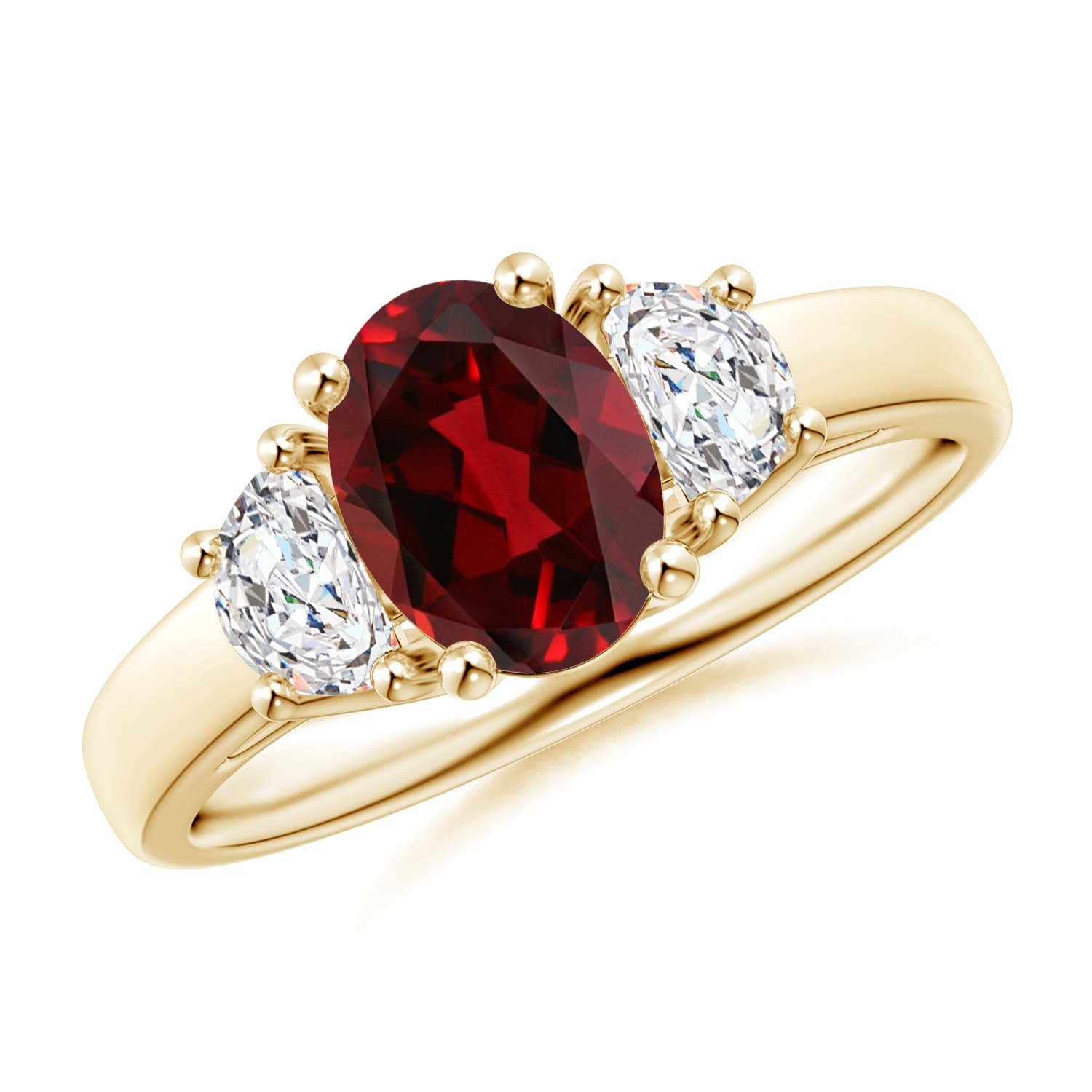 AAAA - Garnet / 1.77 CT / 14 KT Yellow Gold